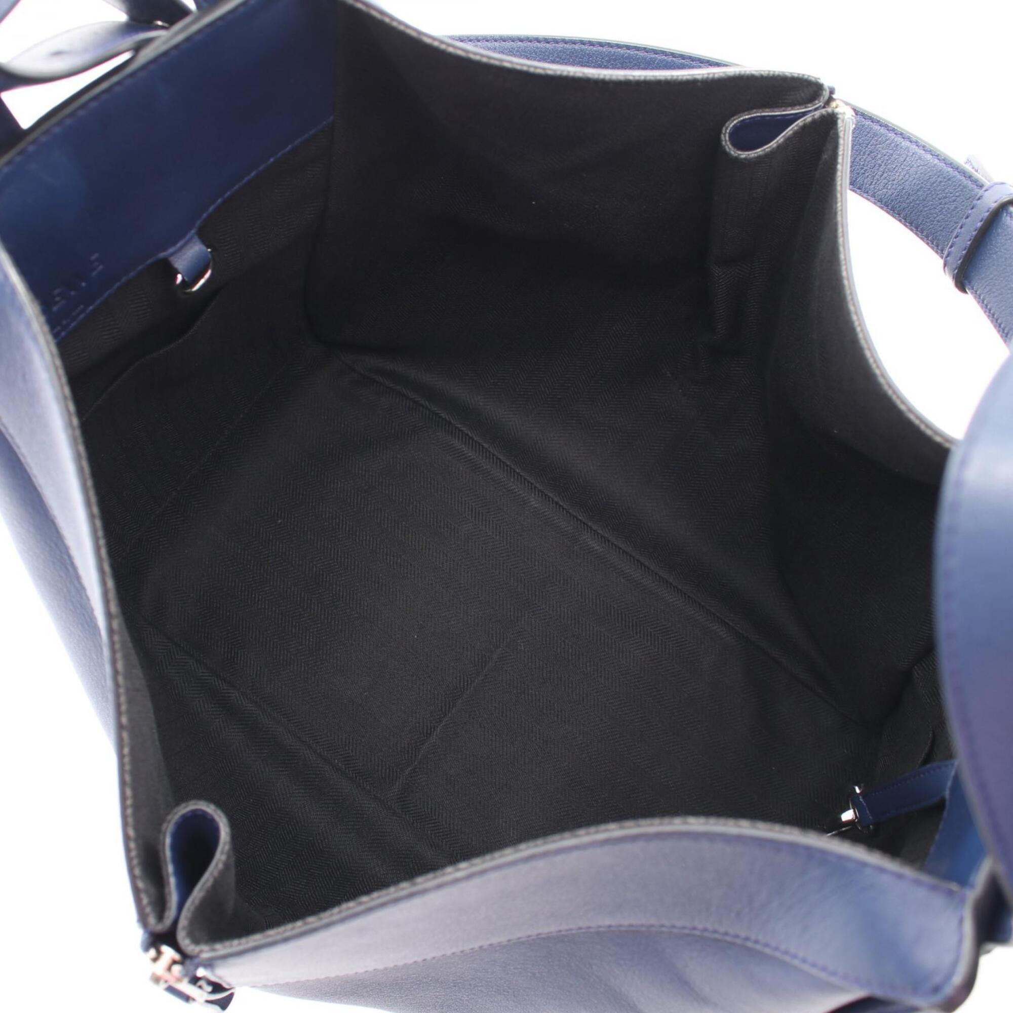 Loewe Hammock Navy Leather Handbag (Pre-Owned)