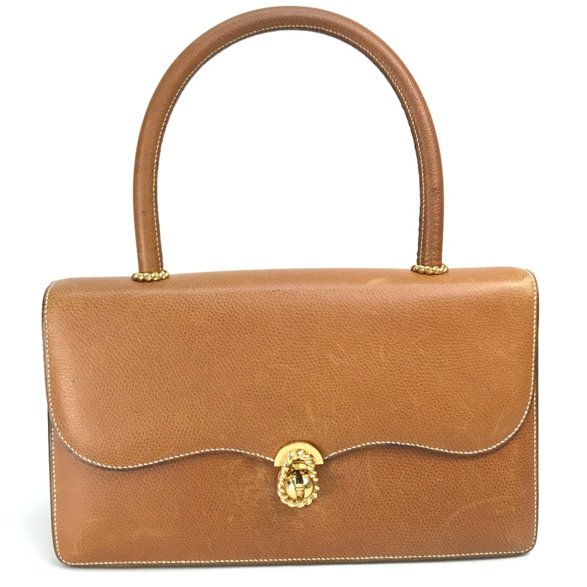 Hermes Brown Leather Handbag (Pre-Owned)