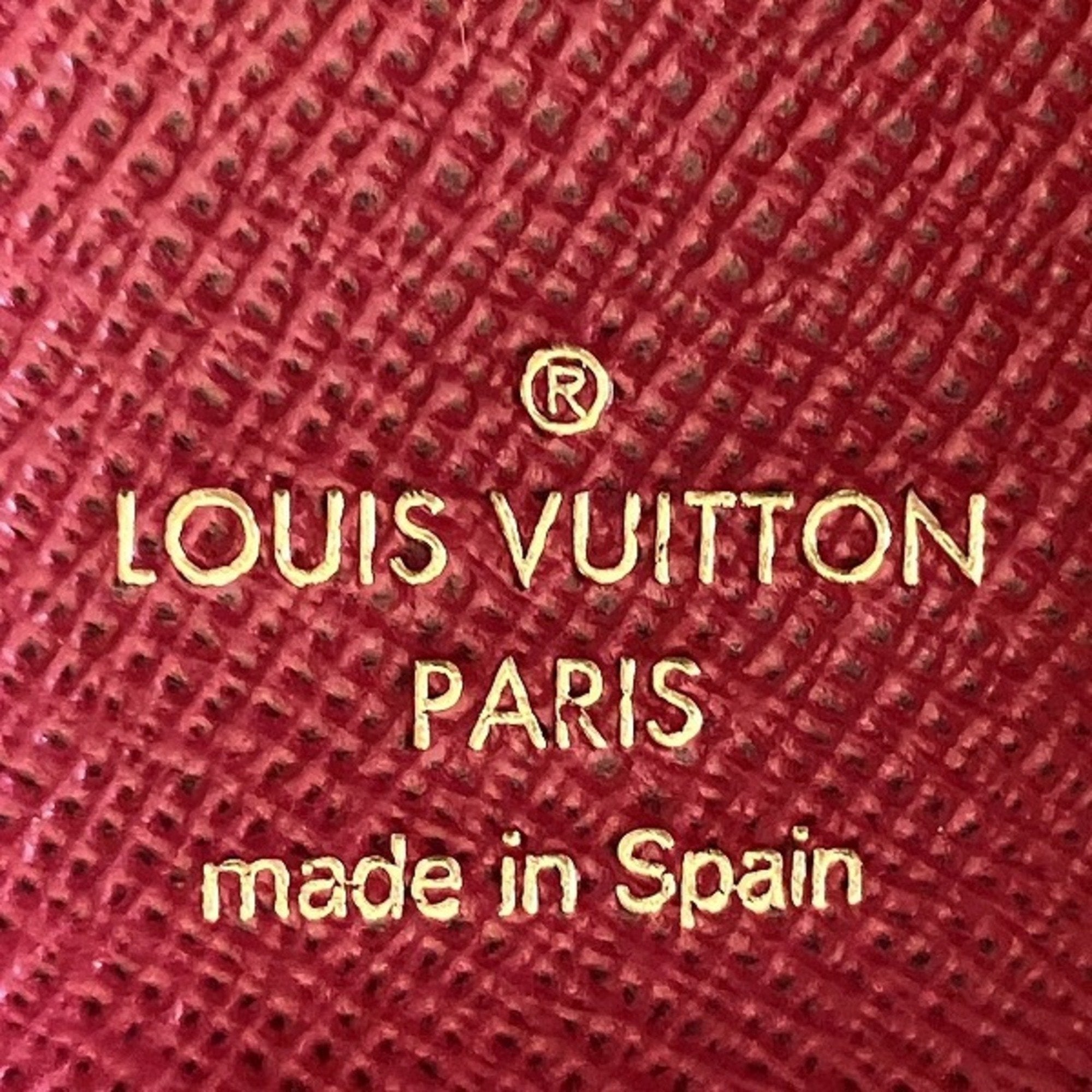 Louis Vuitton Monogram Brown Fuchsia Monogram Monogram Wallet (Tri-Fold) (Pre-Owned)