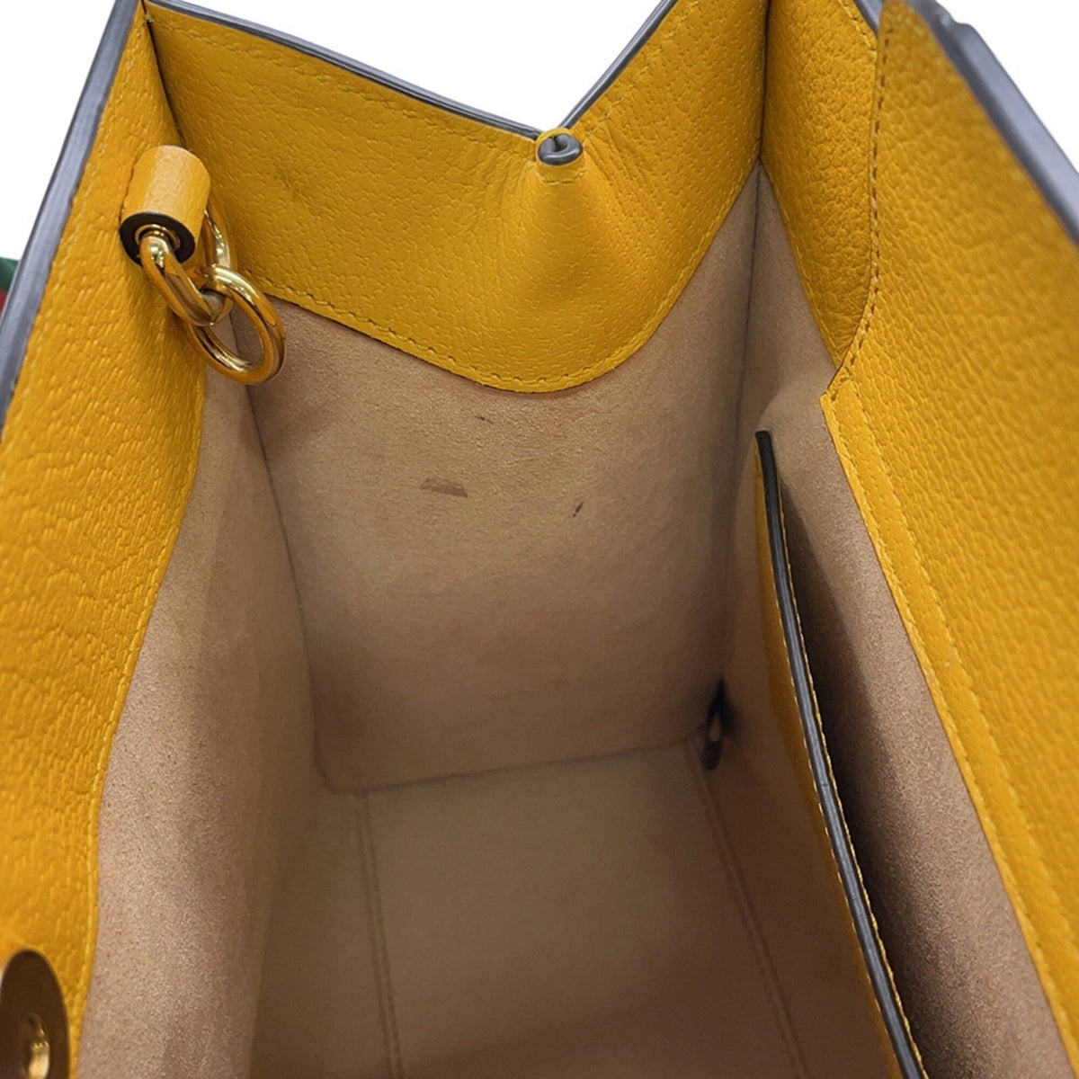 Gucci Yellow Leather Handbag (Pre-Owned)