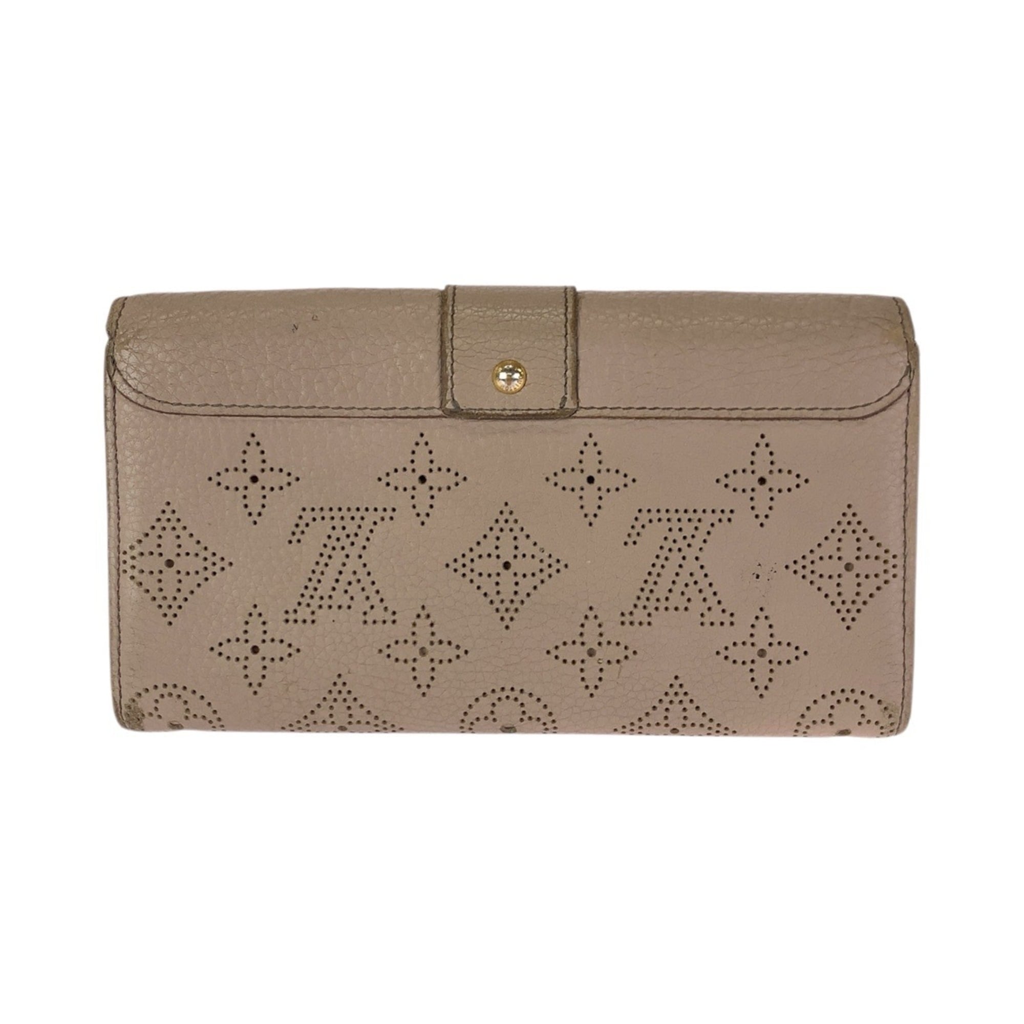 Louis Vuitton Beige Monogram Long Wallet (Bi-Fold) (Pre-Owned)