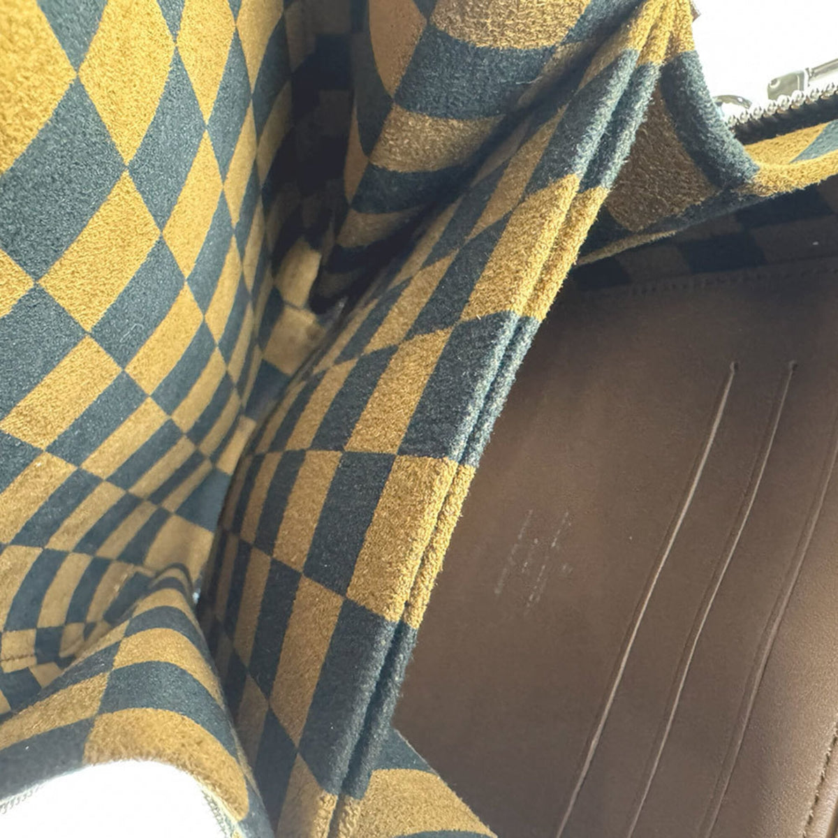 Louis Vuitton Black Brown Damier Canvas Shoulder Bag (Pre-Owned)