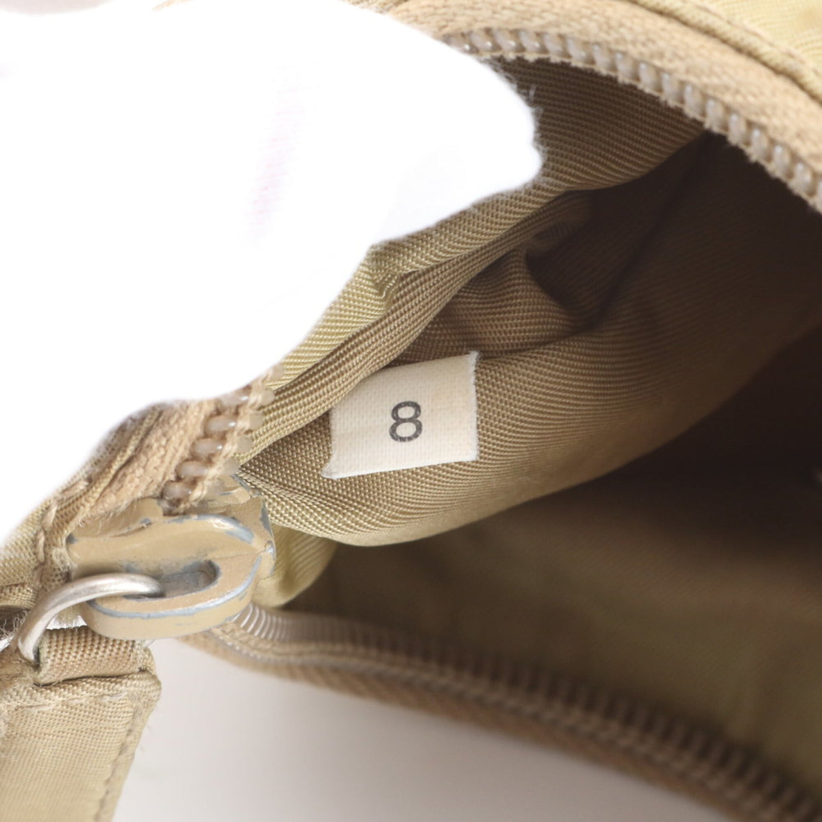 Prada Beige Handbag Pouch Tote Bag (Pre-Owned)
