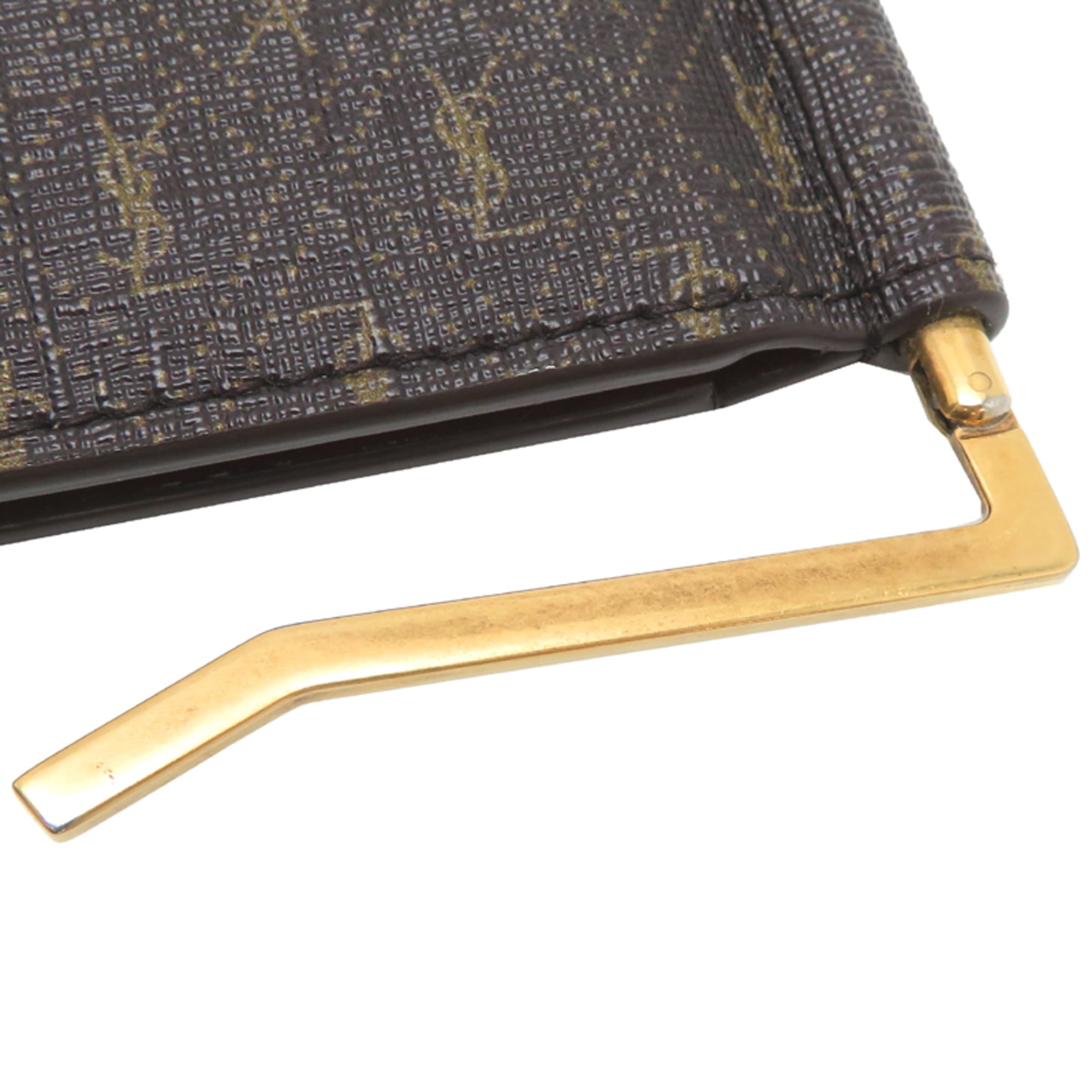 Saint Laurent Brown Pvc Leather Money Clip (Pre-Owned)