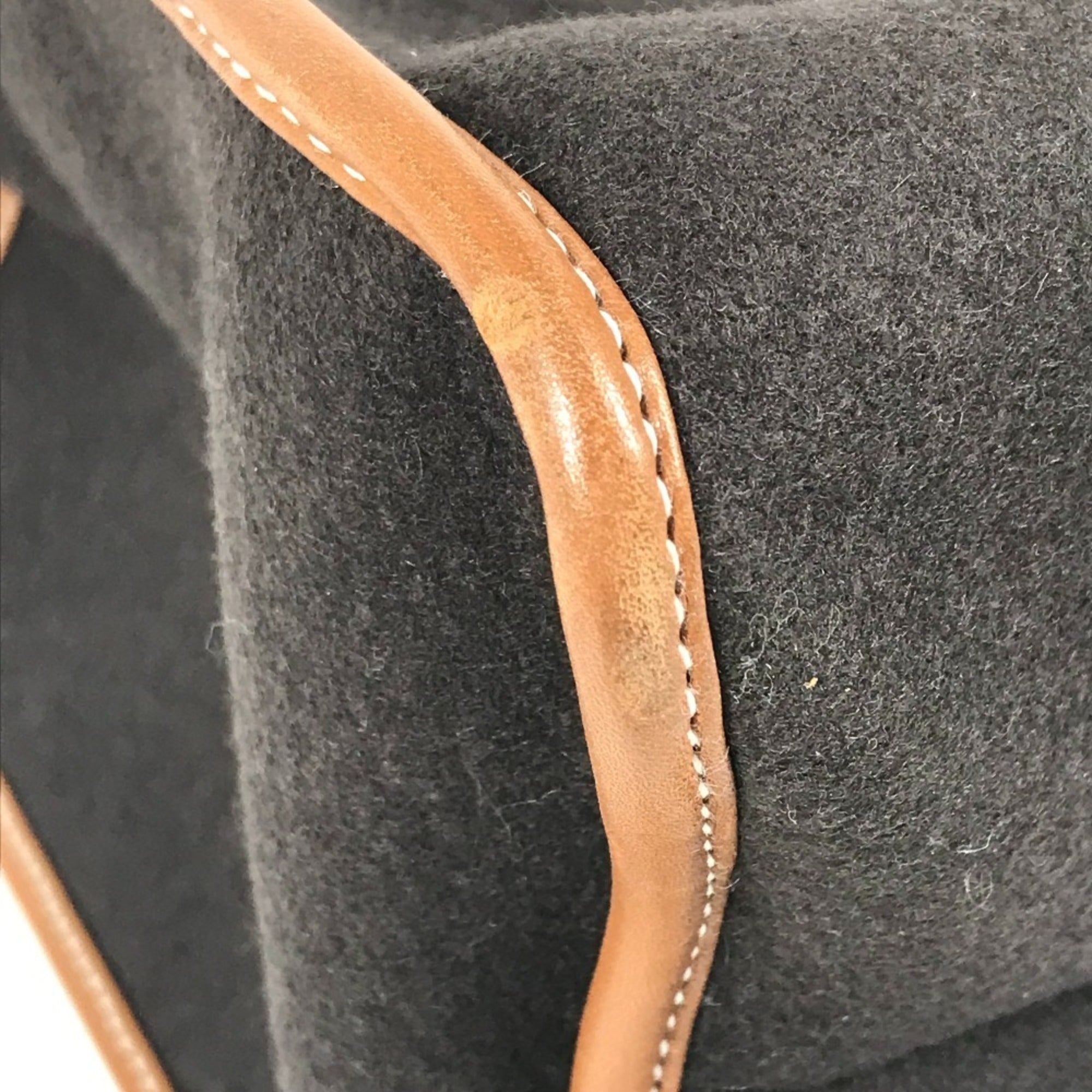 Hermes Brown Red Color Leather Silicone Handbag Tote Bag (Pre-Owned)
