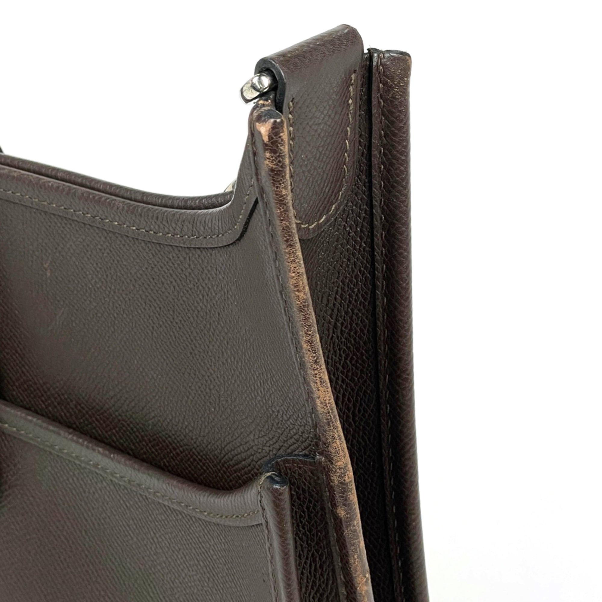 Hermes Chocolate Epsom Leather Shoulder Bag (Pre-Owned)