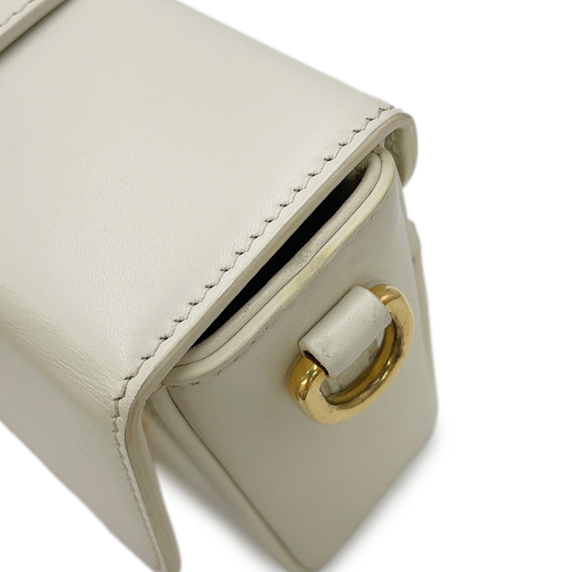 Christian Dior White Leather Handbag Shoulder Bag (Pre-Owned)
