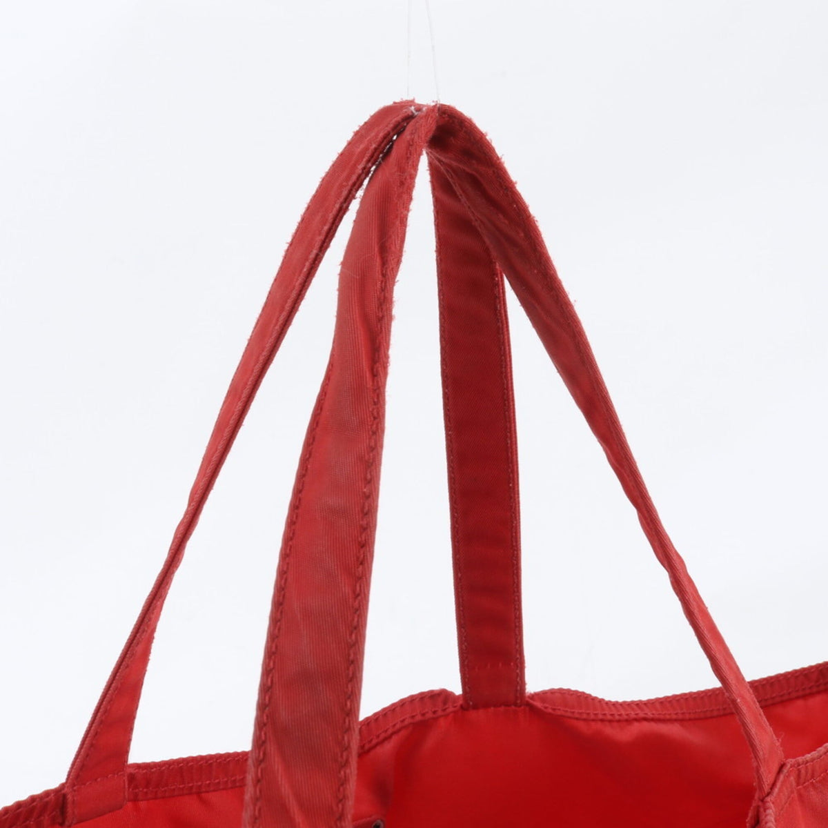 Prada Red Color Handbag Shoulder Bag Tote Bag (Pre-Owned)