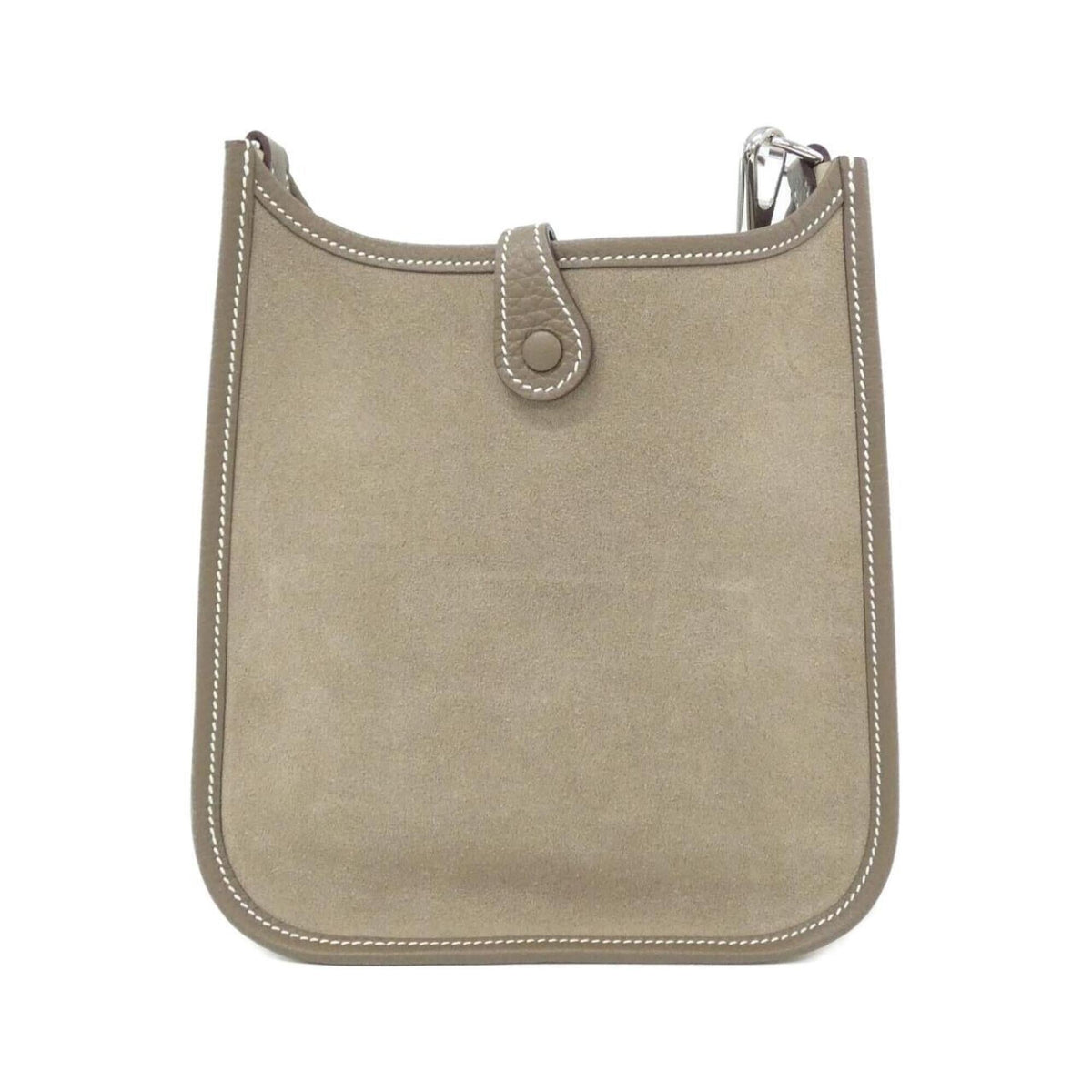 Hermes Beige Taurillon Clemence Leather Shoulder Bag (Pre-Owned)