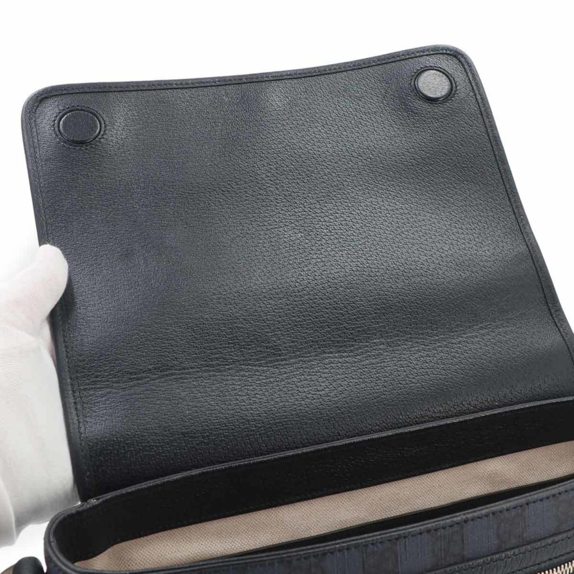Gucci Navy Gg Supreme Leather Handbag Messenger Bag Shoulder Bag (Pre-Owned)
