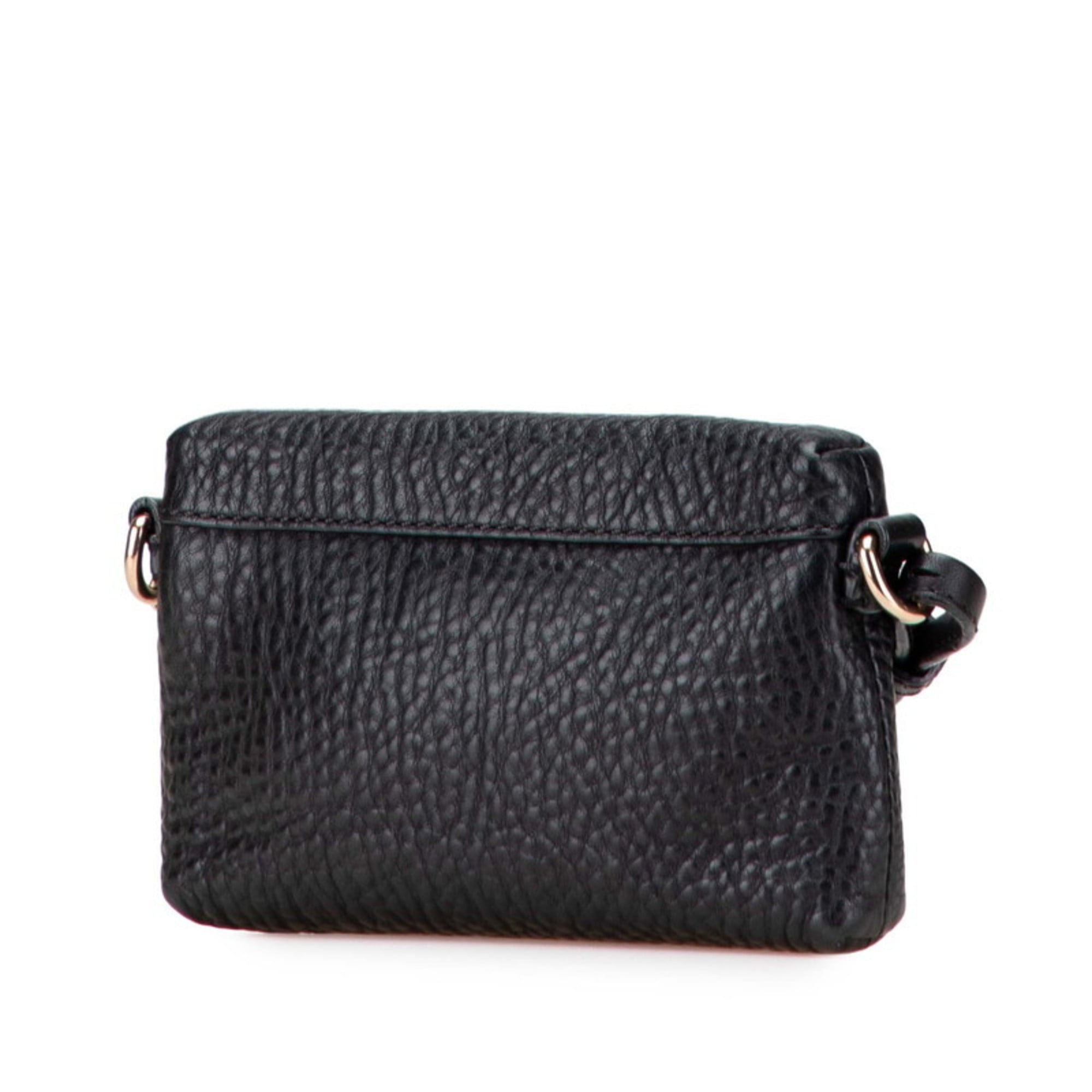 Burberry Black Leather Pochette Shoulder Bag (Pre-Owned)