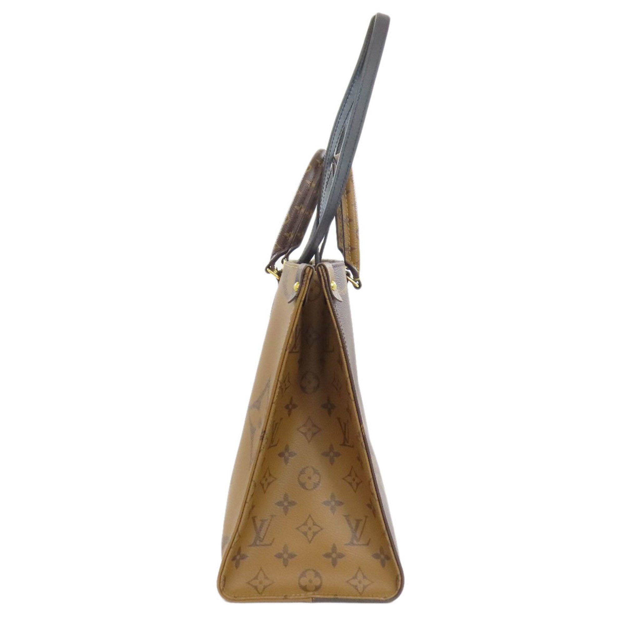 Louis Vuitton Brown Monogram Reverse Tote Bag (Pre-Owned)