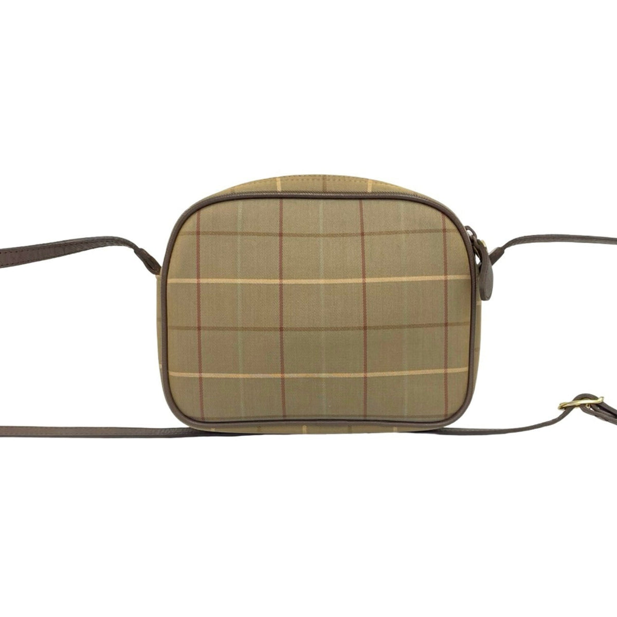 Burberry Brown Canvas Leather Pochette Shoulder Bag (Pre-Owned)