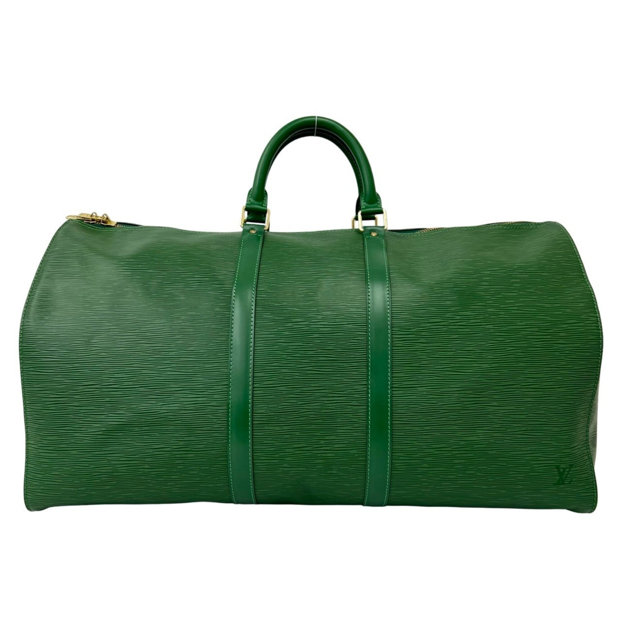 Louis Vuitton Green Leather Boston Bag (Pre-Owned)