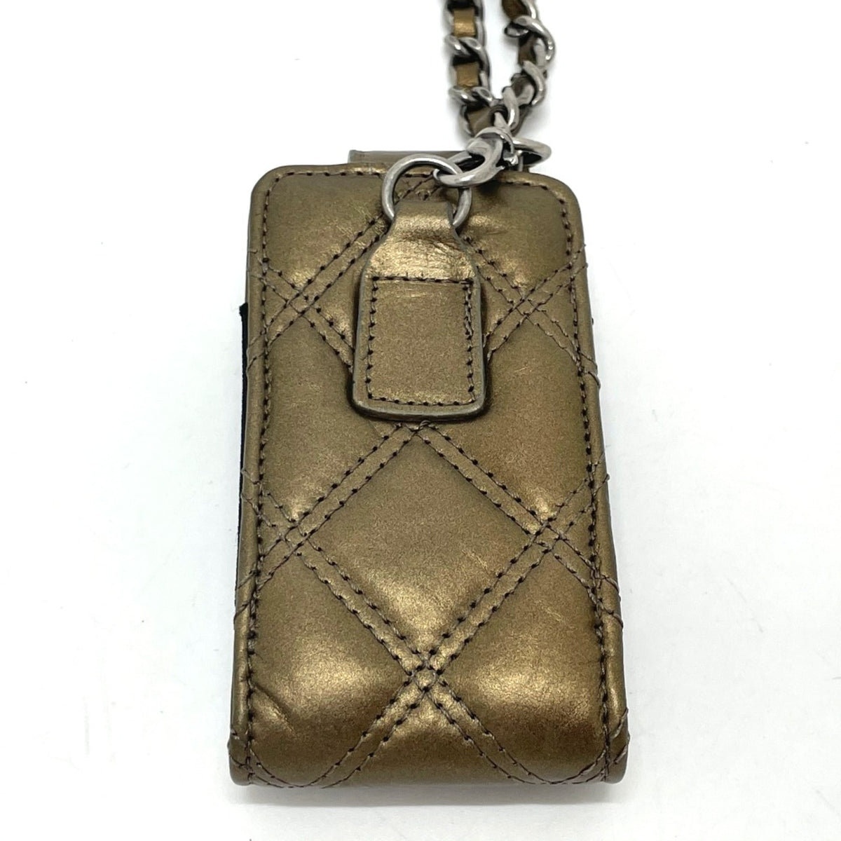 Chanel Gold Leather Shoulder Bag (Pre-Owned)