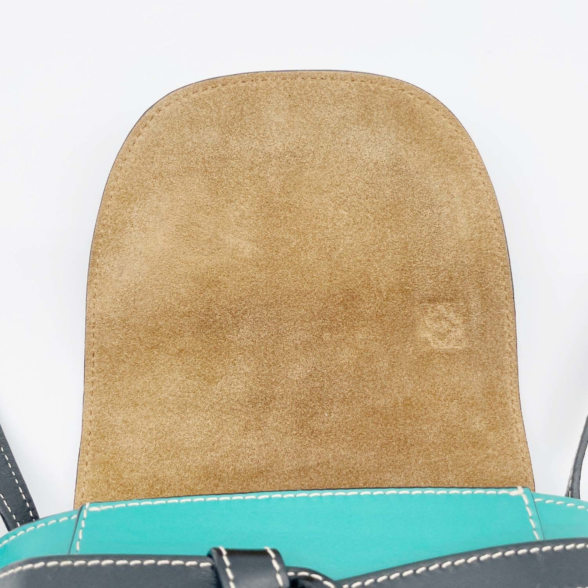 Loewe Blue Green Leather Pochette Shoulder Bag (Pre-Owned)