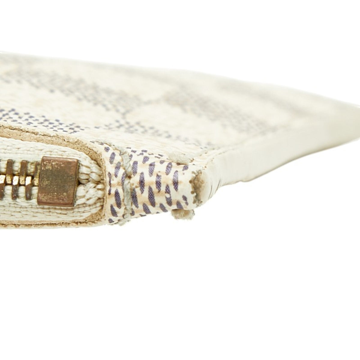 Louis Vuitton White Pvc Leather Pouch (Pre-Owned)