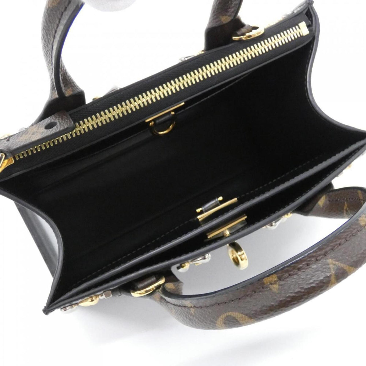 Louis Vuitton Black Leather Handbag (Pre-Owned)