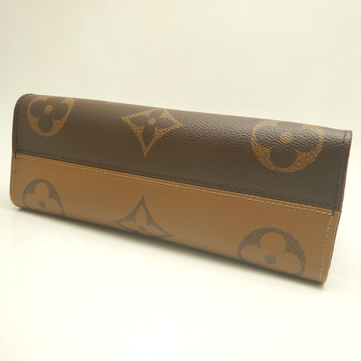 Louis Vuitton Brown Monogram Canvas Handbag Pouch (Pre-Owned)