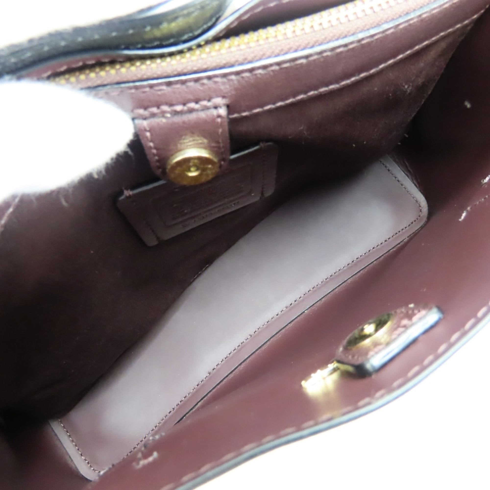 Coach Black Leather Tote Bag (Pre-Owned)