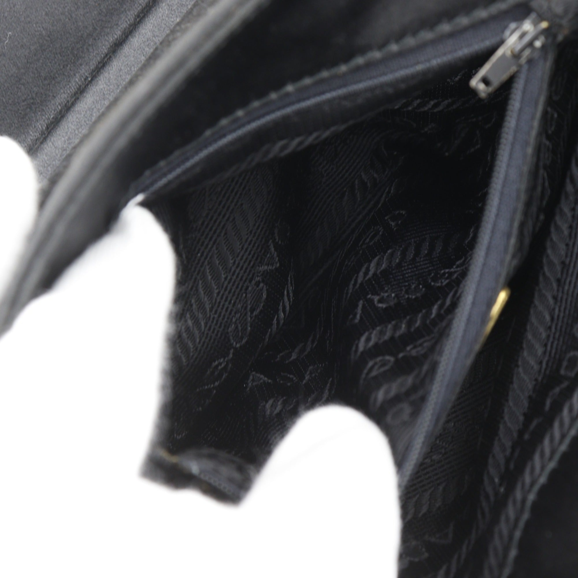 Prada Black Satin Shoulder Bag (Pre-Owned)