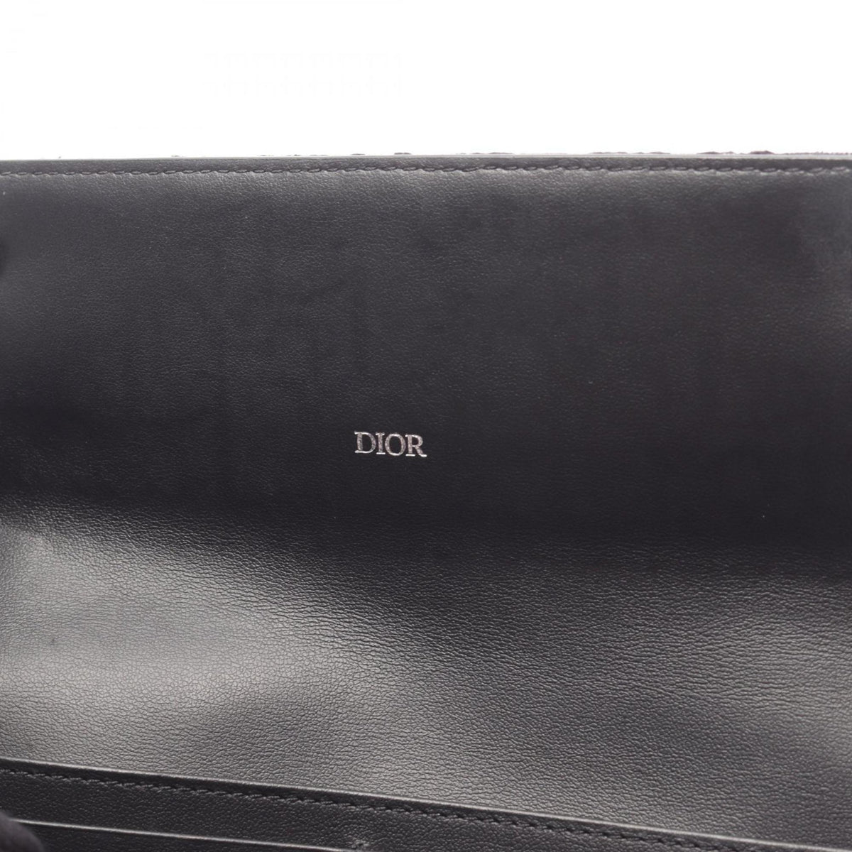 Christian Dior Black Canvas Long Wallet (Bi-Fold) (Pre-Owned)