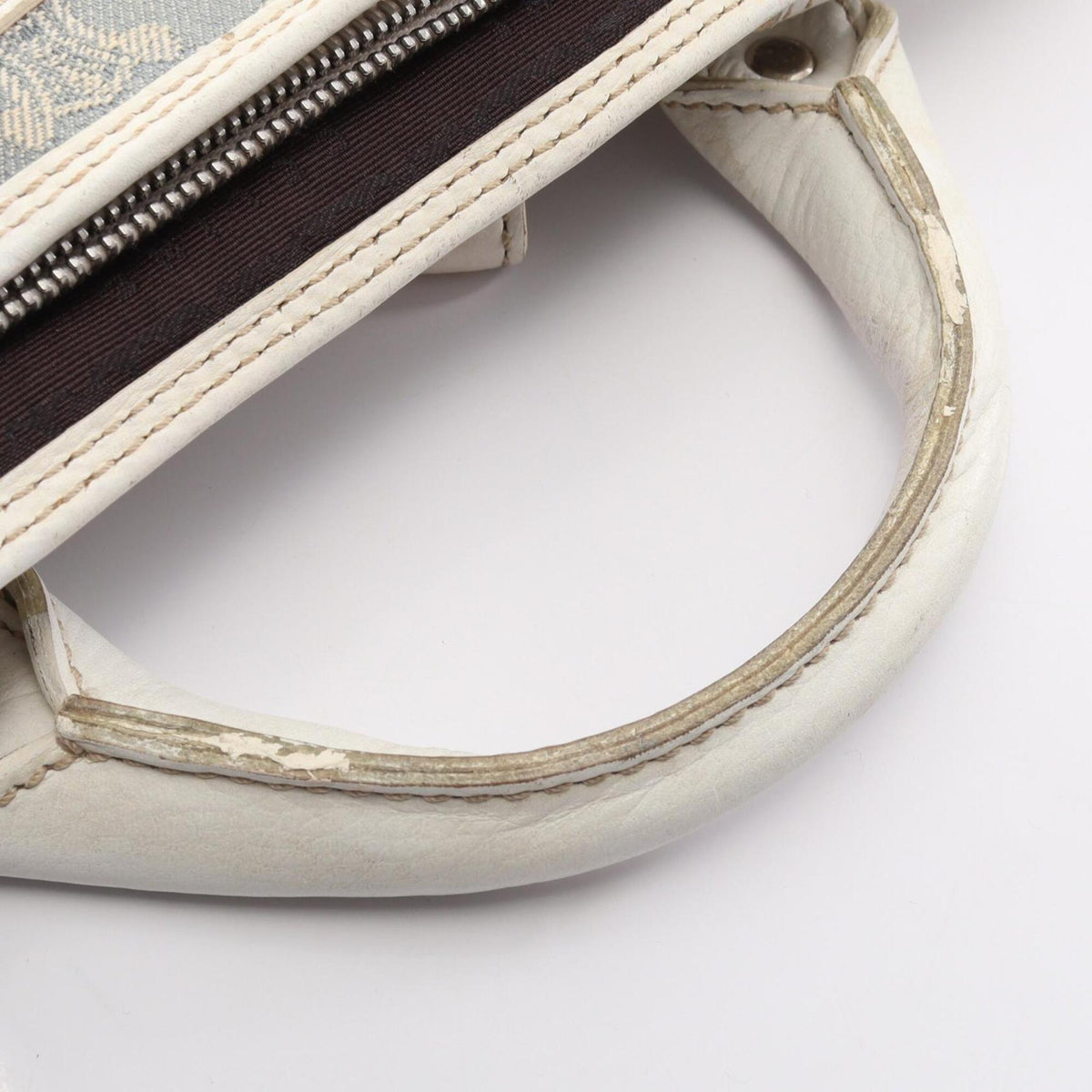 Celine Blue White Denim Leather Handbag (Pre-Owned)