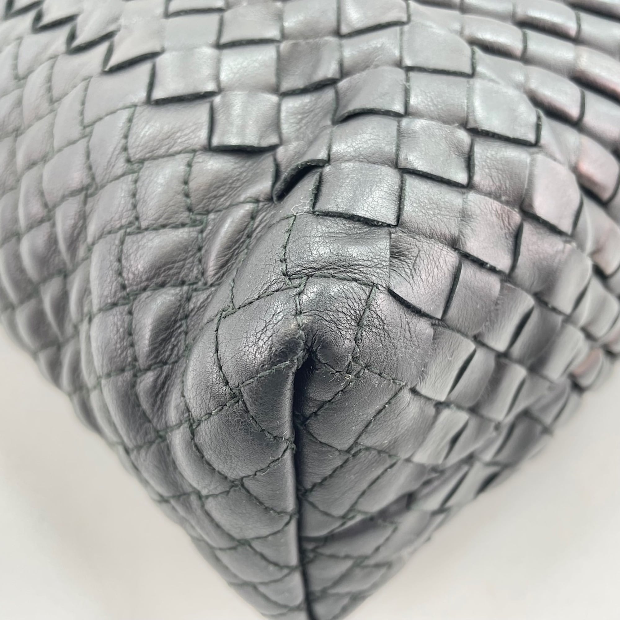 Bottega Veneta Black Intrecciato Tote Bag (Pre-Owned)