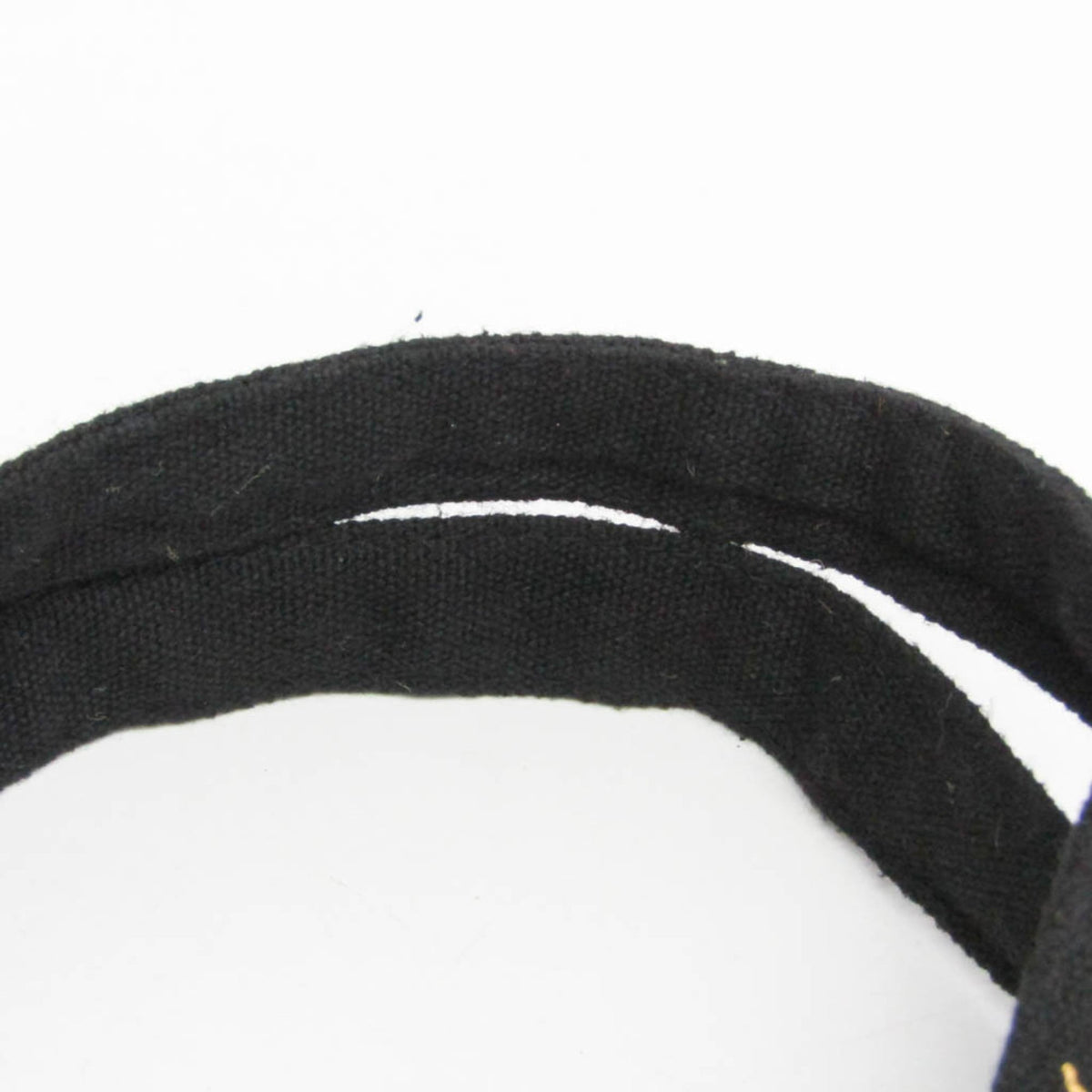Yves Saint Laurent Black Canvas Handbag Tote Bag (Pre-Owned)