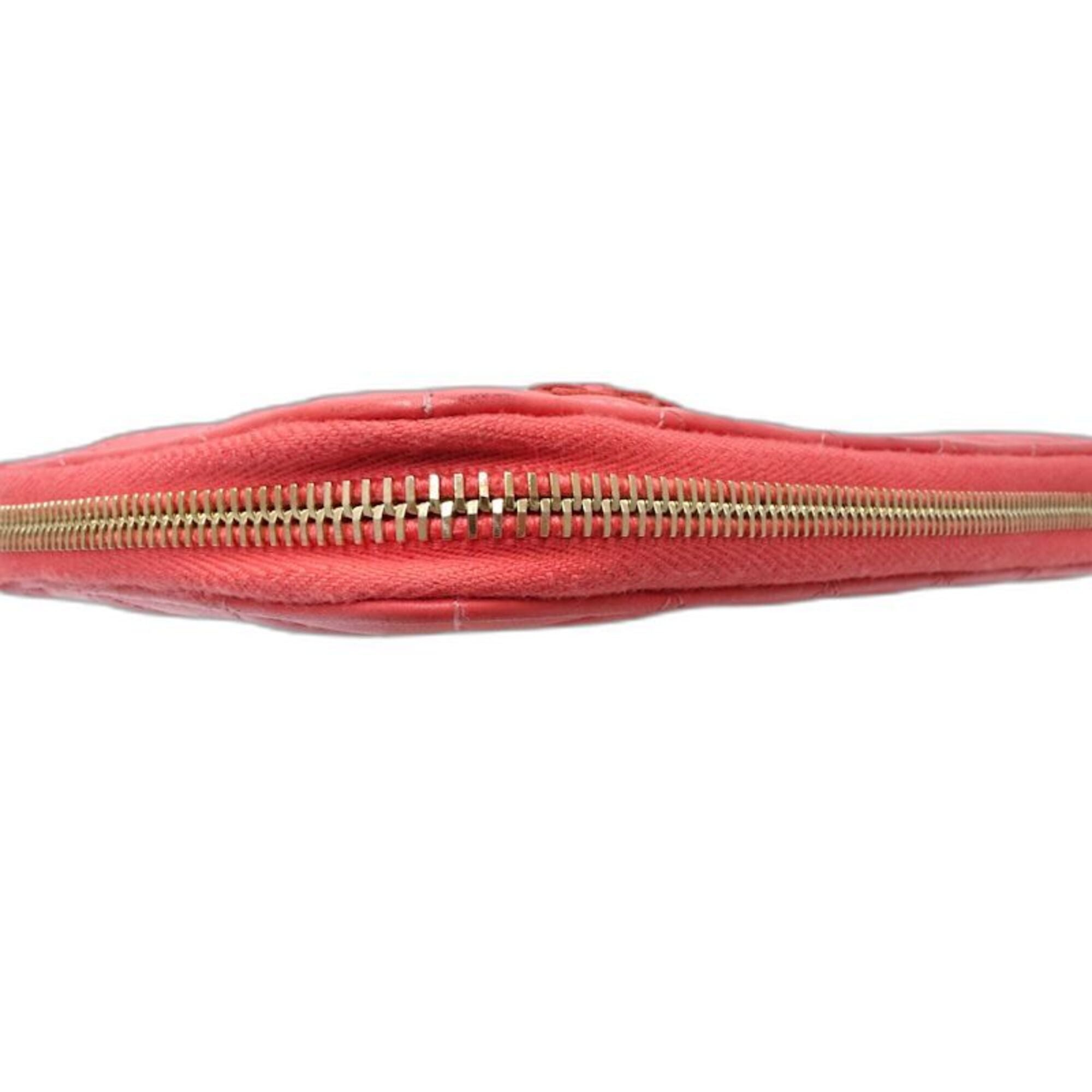 Chanel Pink Leather Long Wallet (Bi-Fold) (Pre-Owned)