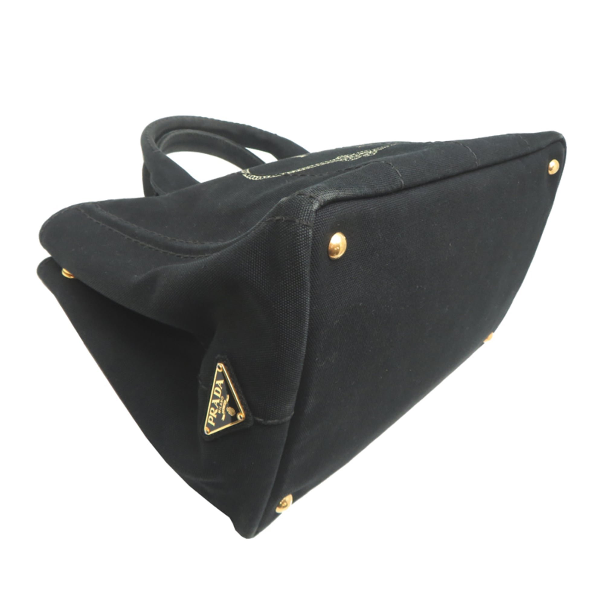 Prada Black Canvas Tote Bag (Pre-Owned)