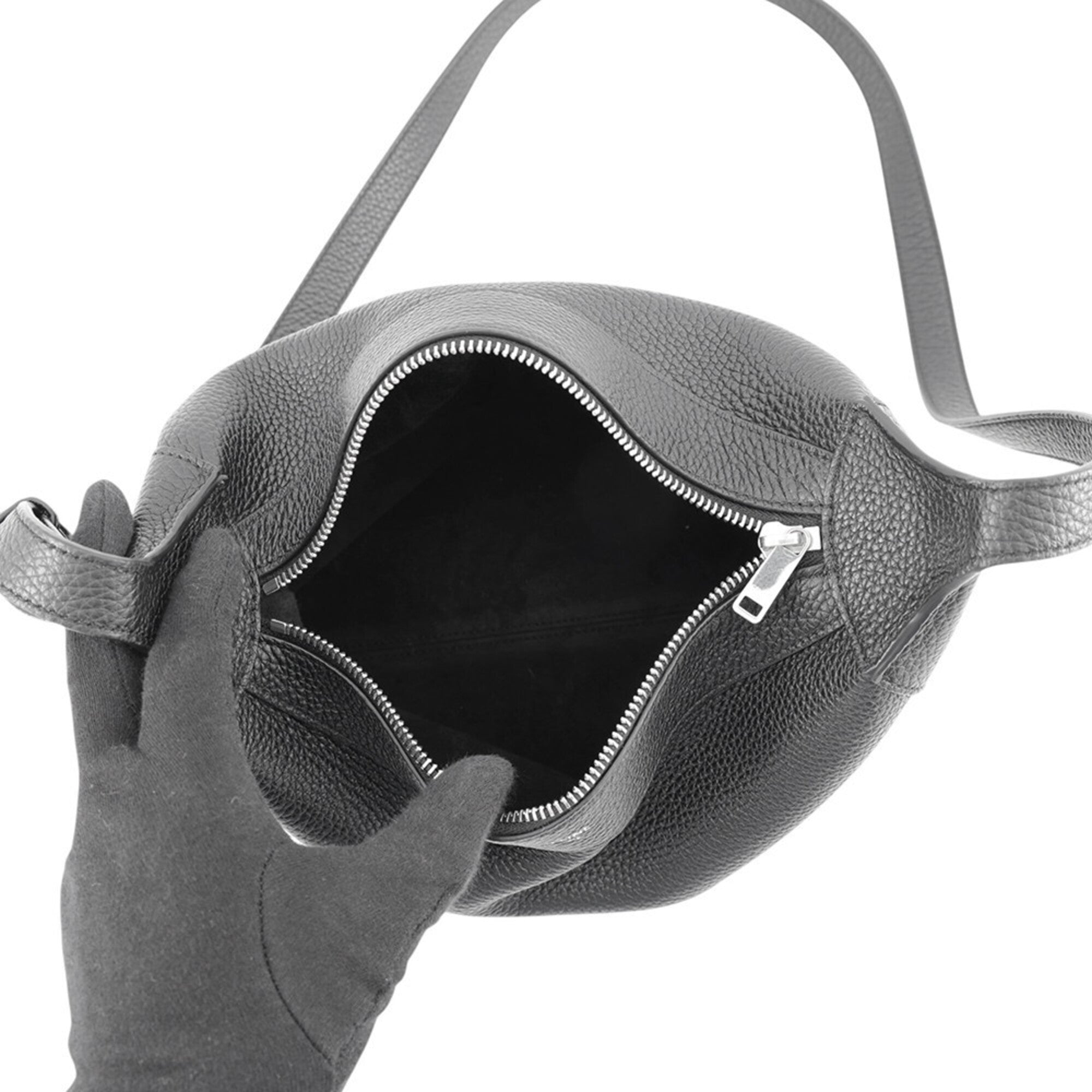Celine Black Leather Crossbody Bag Shoulder Bag (Pre-Owned)