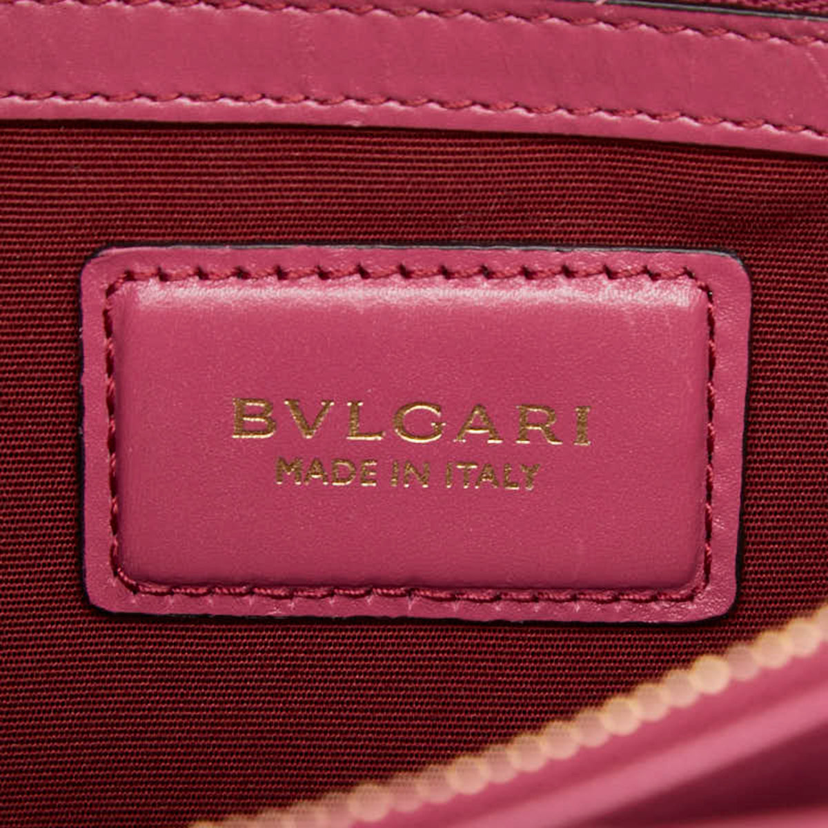 Bvlgari Pink Leather Shoulder Bag (Pre-Owned)