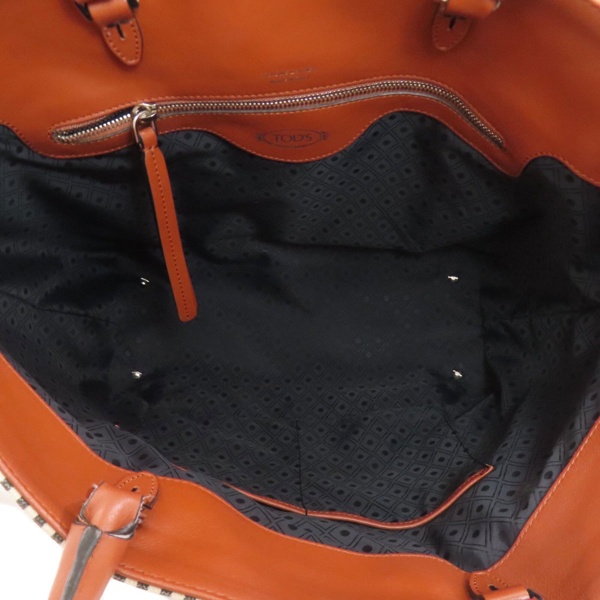 Tod's Brown Canvas Tote Bag (Pre-Owned)