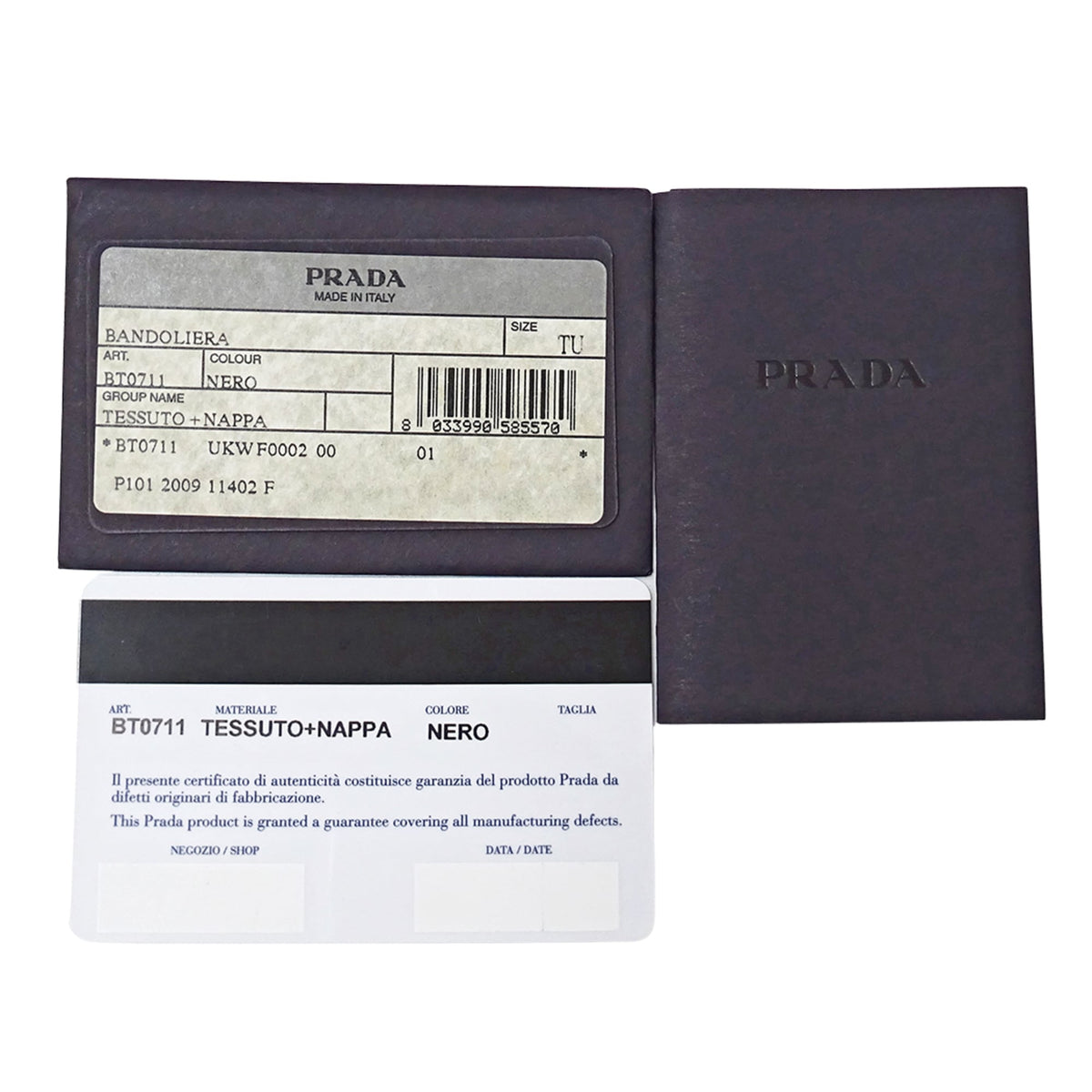 Prada Black Nylon Handbag Shoulder Bag (Pre-Owned)