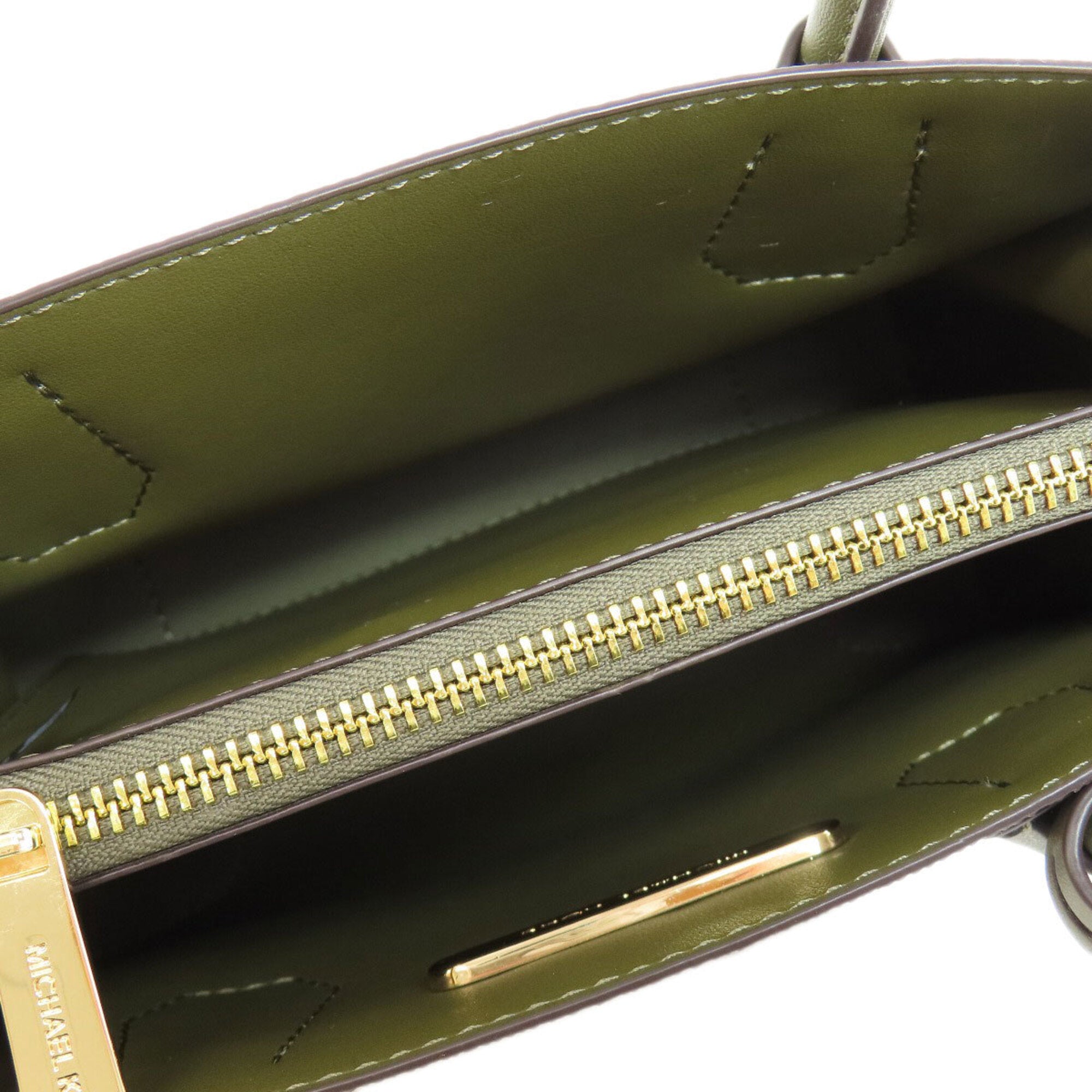 Michael Kors Black Khaki Pvc Handbag (Pre-Owned)