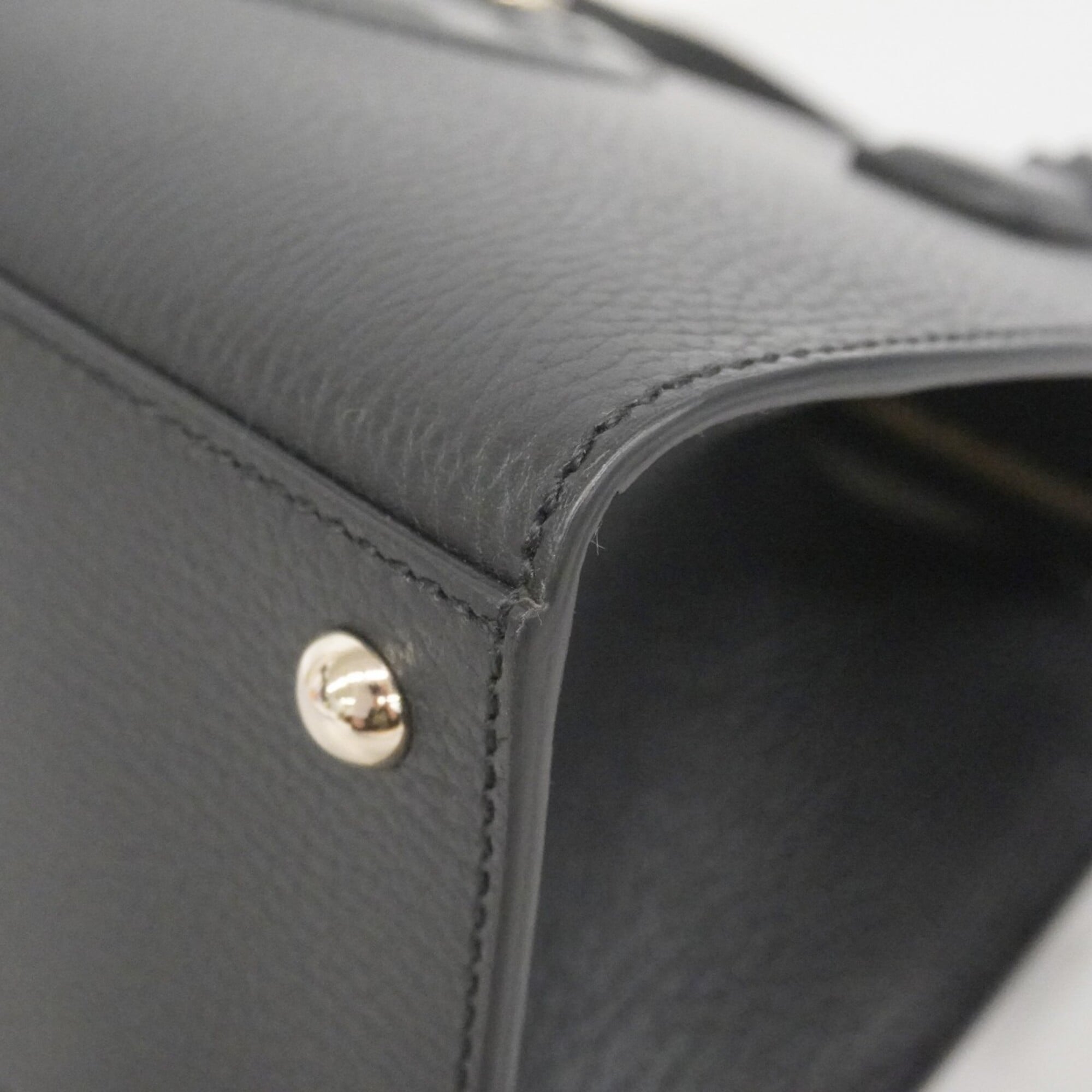 Gucci Black Leather Handbag (Pre-Owned)