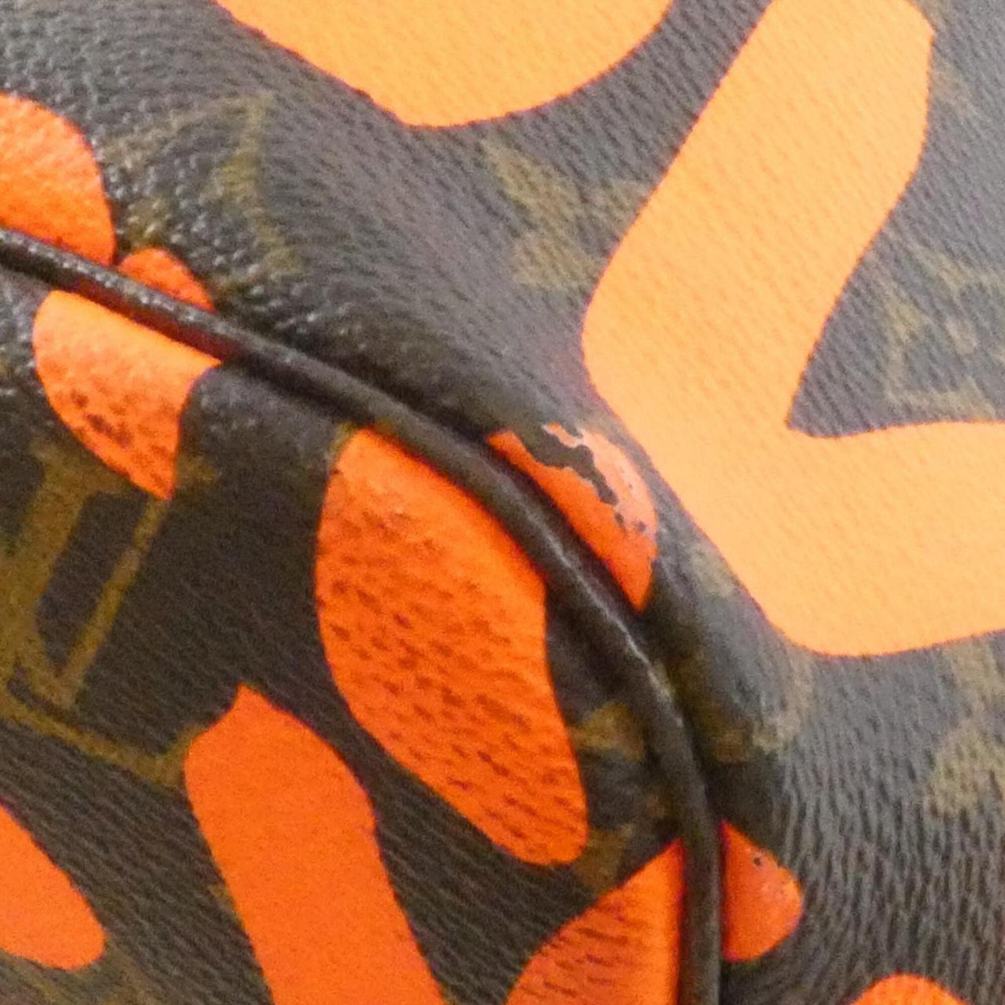 Louis Vuitton Marron Orange Coated Canvas Handbag (Pre-Owned)