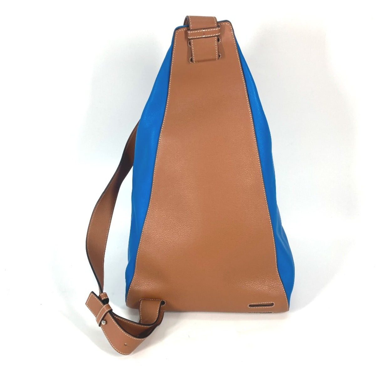 Loewe Blue Leather Shoulder Bag (Pre-Owned)