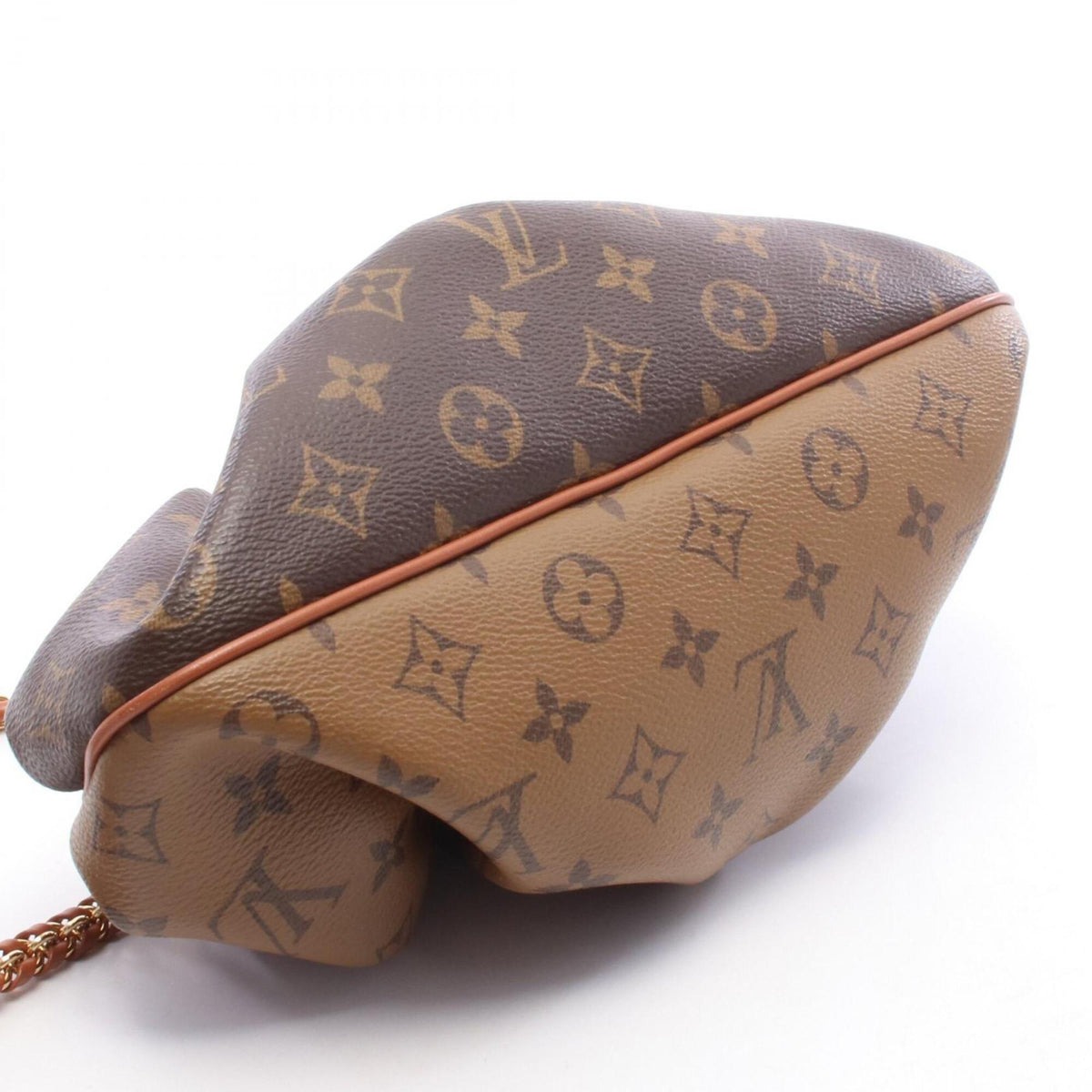 Louis Vuitton Brown Coated Canvas Pvc Monogram Reverse Leather Handbag Shoulder Bag (Pre-Owned)