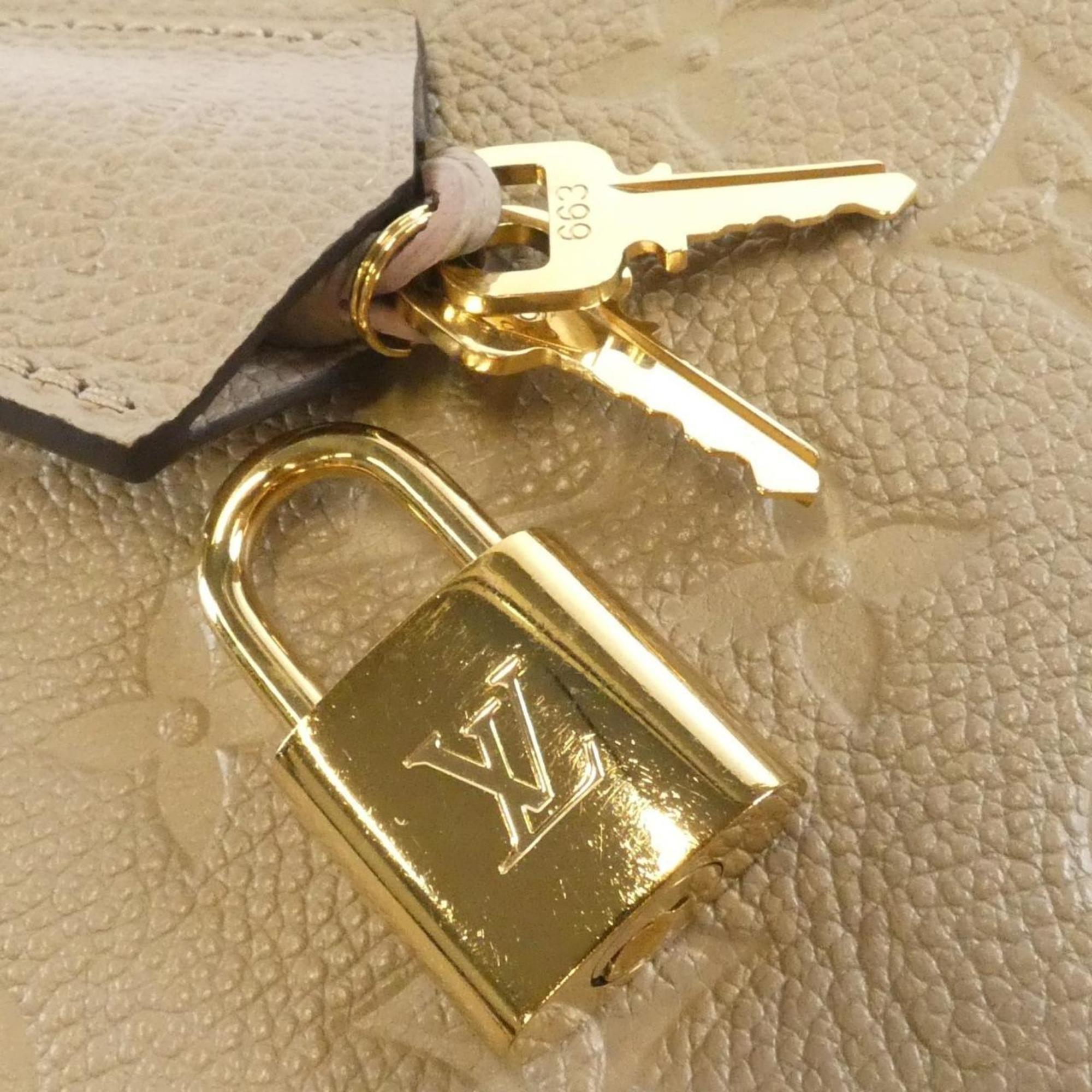 Louis Vuitton Tourterelle Leather Handbag (Pre-Owned)