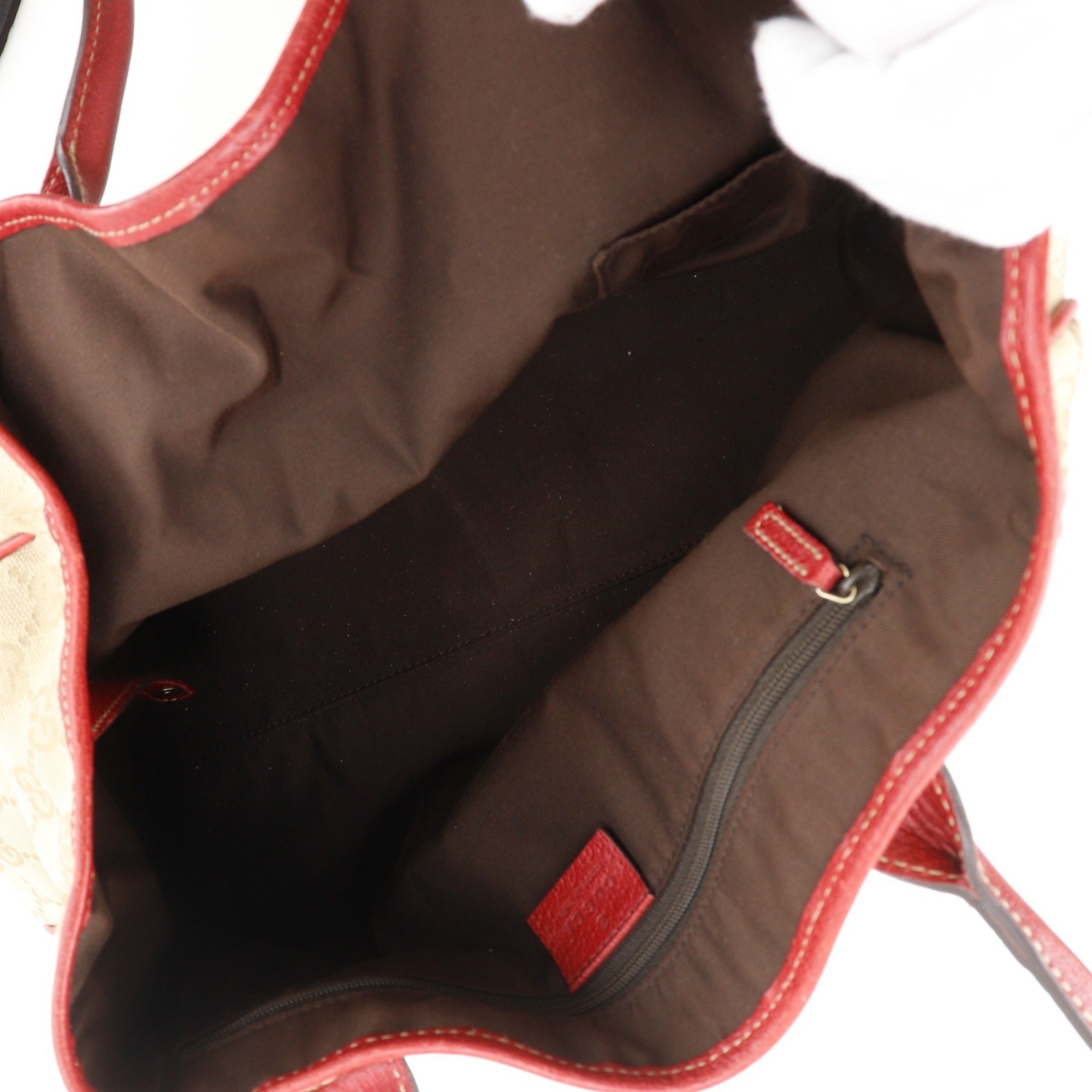 Gucci Gg Canvas Brown Gg Canvas Tote Bag (Pre-Owned)
