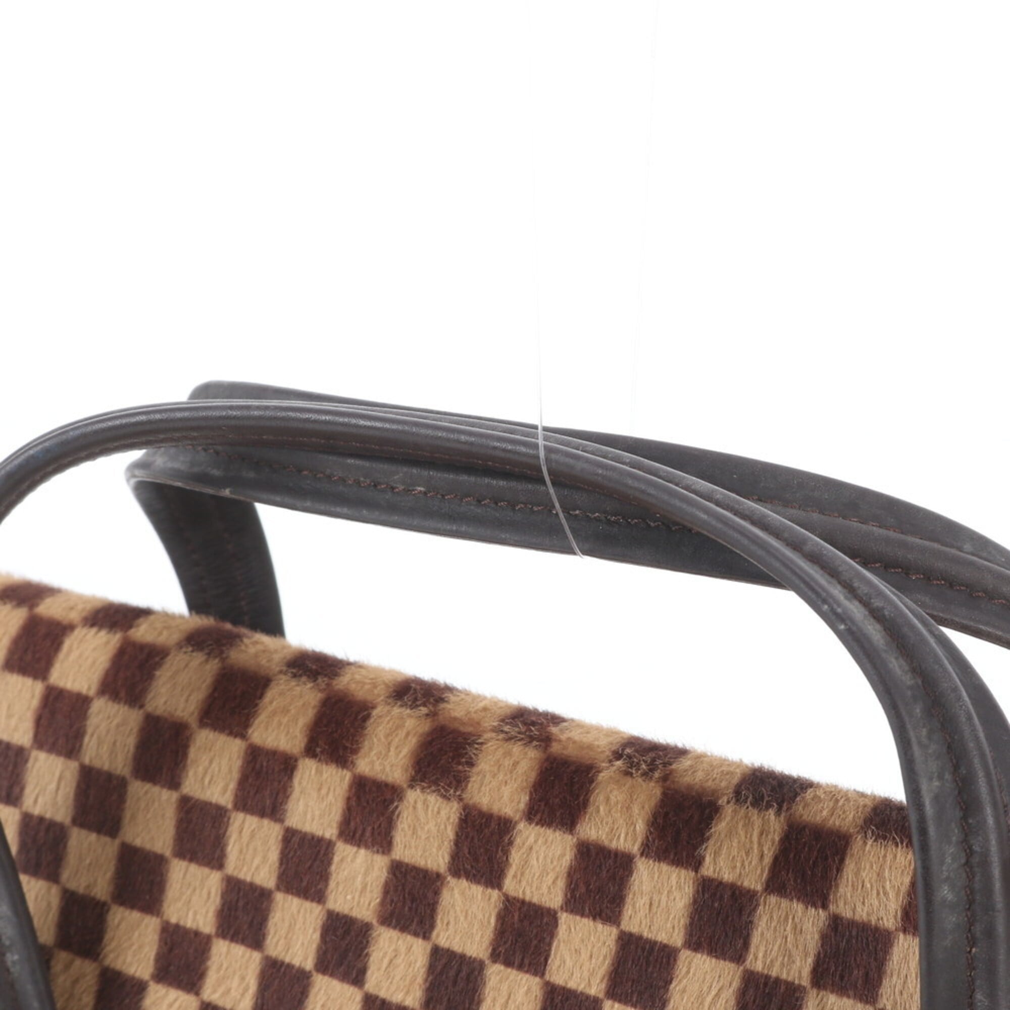 Louis Vuitton Brown Leather Handbag Shoulder Bag Tote Bag (Pre-Owned)