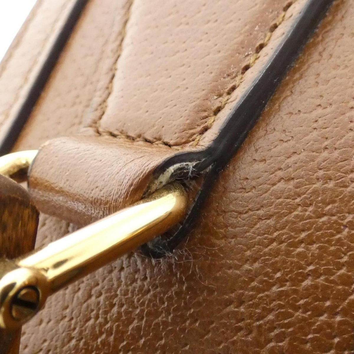Gucci Brown Leather Handbag (Pre-Owned)