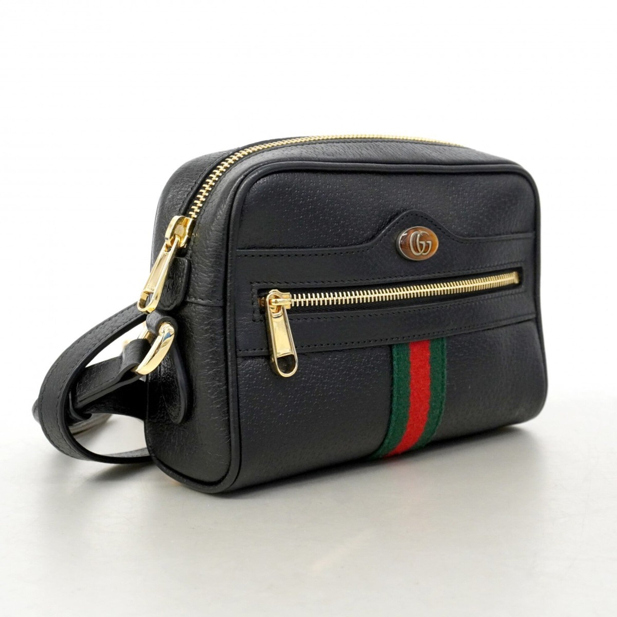 Gucci Black Leather Shoulder Bag (Pre-Owned)