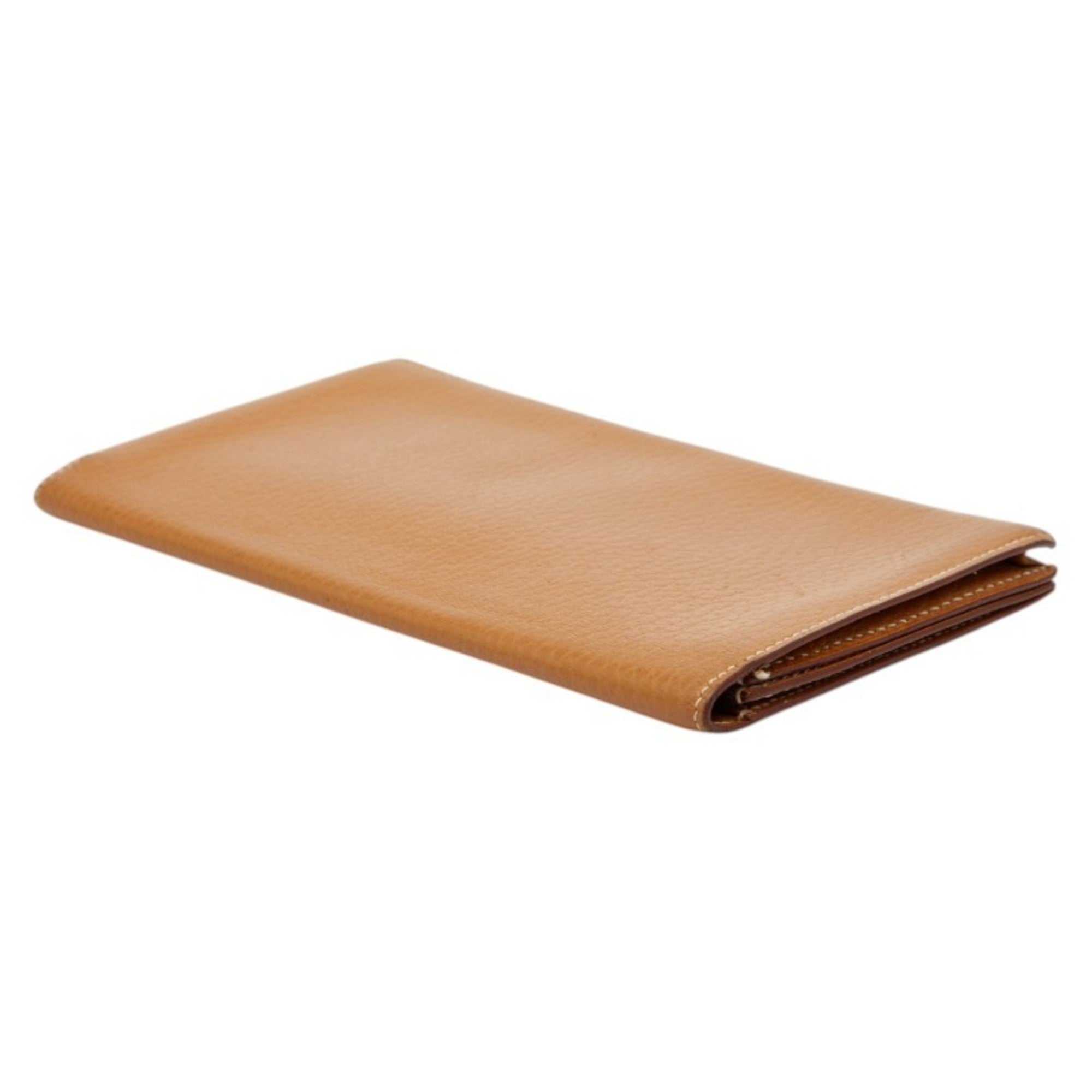 Hermes Mc2 Brown Taurillon Clemence Leather Long Wallet (Bi-Fold) (Pre-Owned)