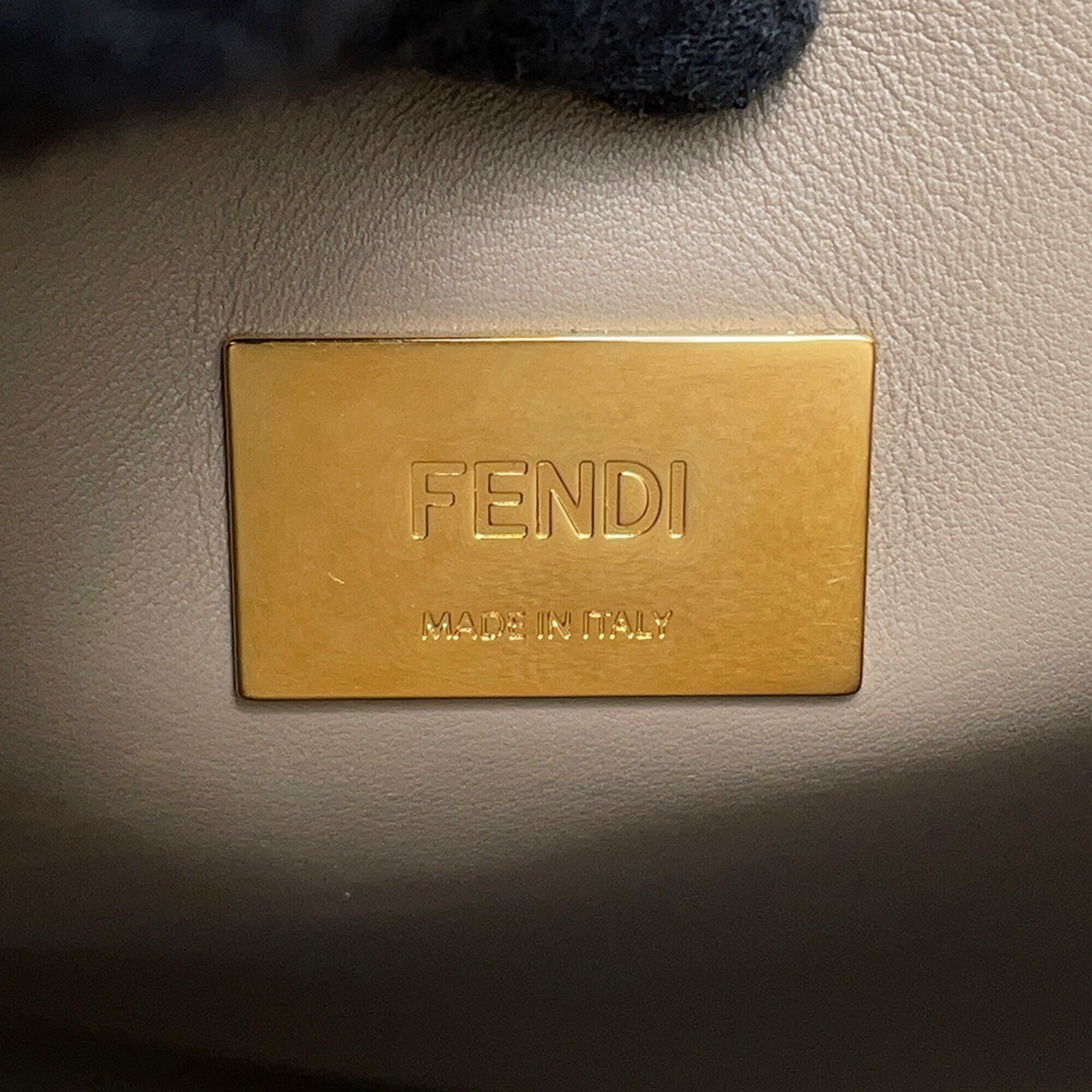 Fendi Black Leather Handbag Shoulder Bag (Pre-Owned)