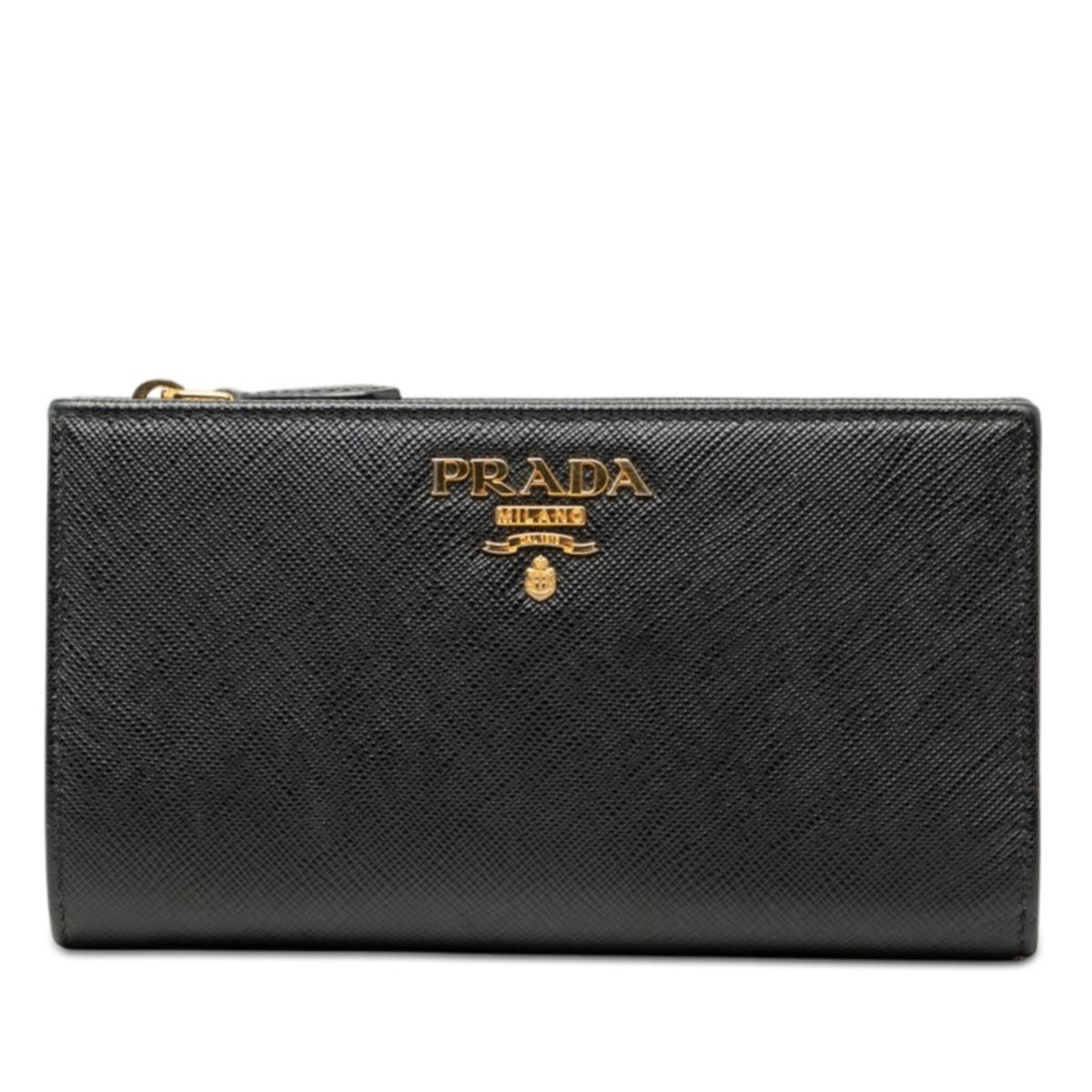 Prada Black Pink Leather Wallet (Bi-Fold) (Pre-Owned)