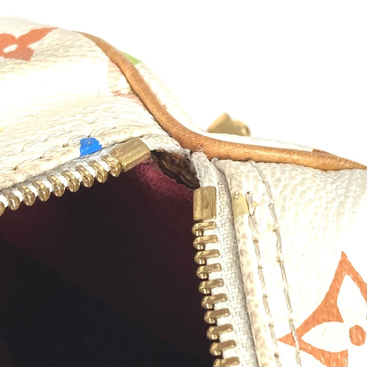 Louis Vuitton Monogram Multicolore Blanc White Monogram Multicolore Boston Bag Handbag (Pre-Owned)
