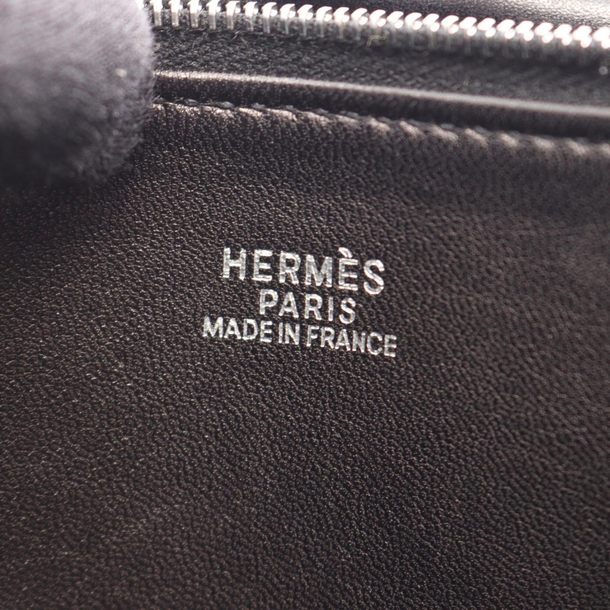 Hermes Black Box Calf Leather Handbag Shoulder Bag (Pre-Owned)